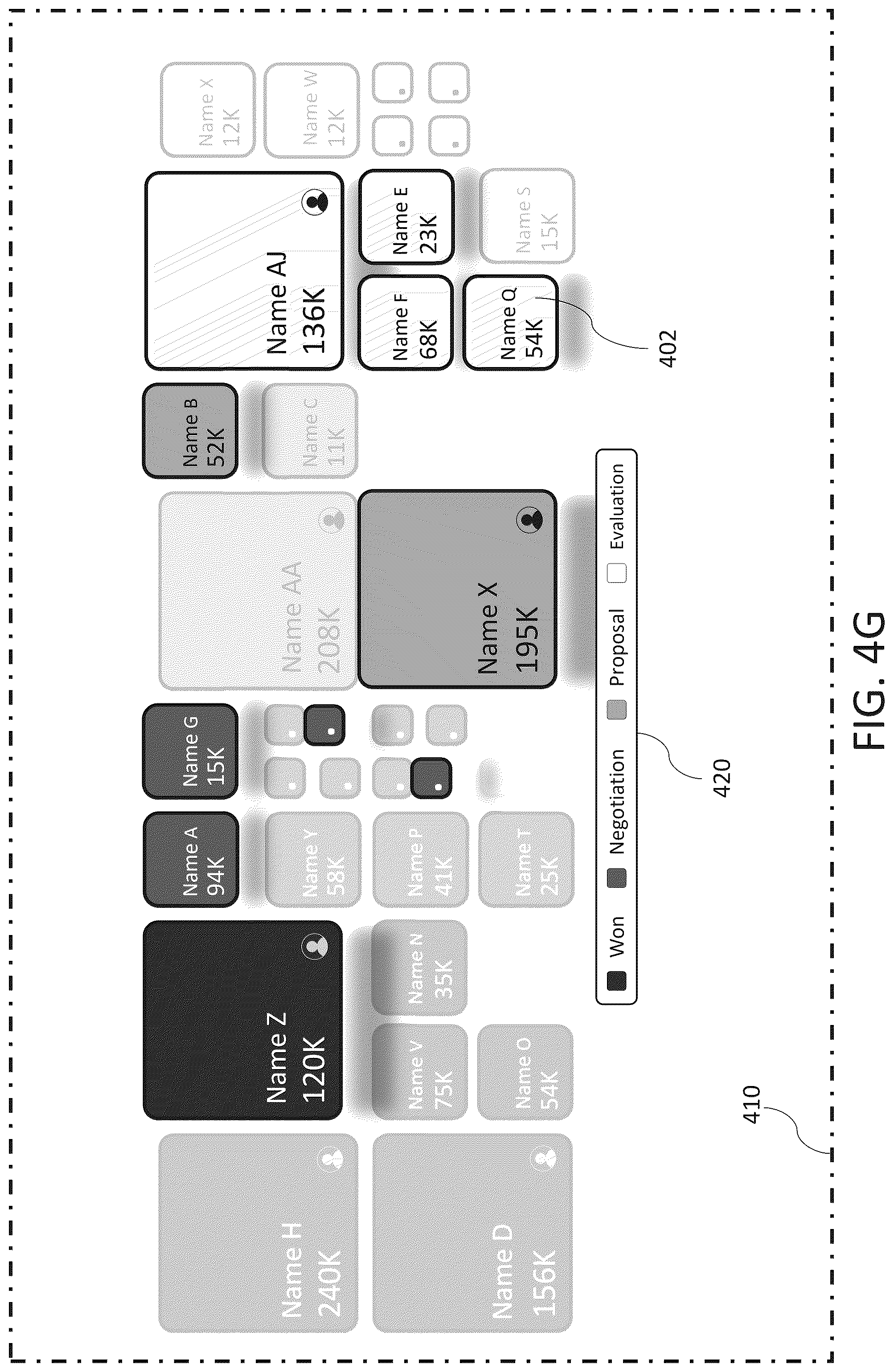 Patent US12586268 Figure 10 – Digital processing systems and methods for enhanced data representation