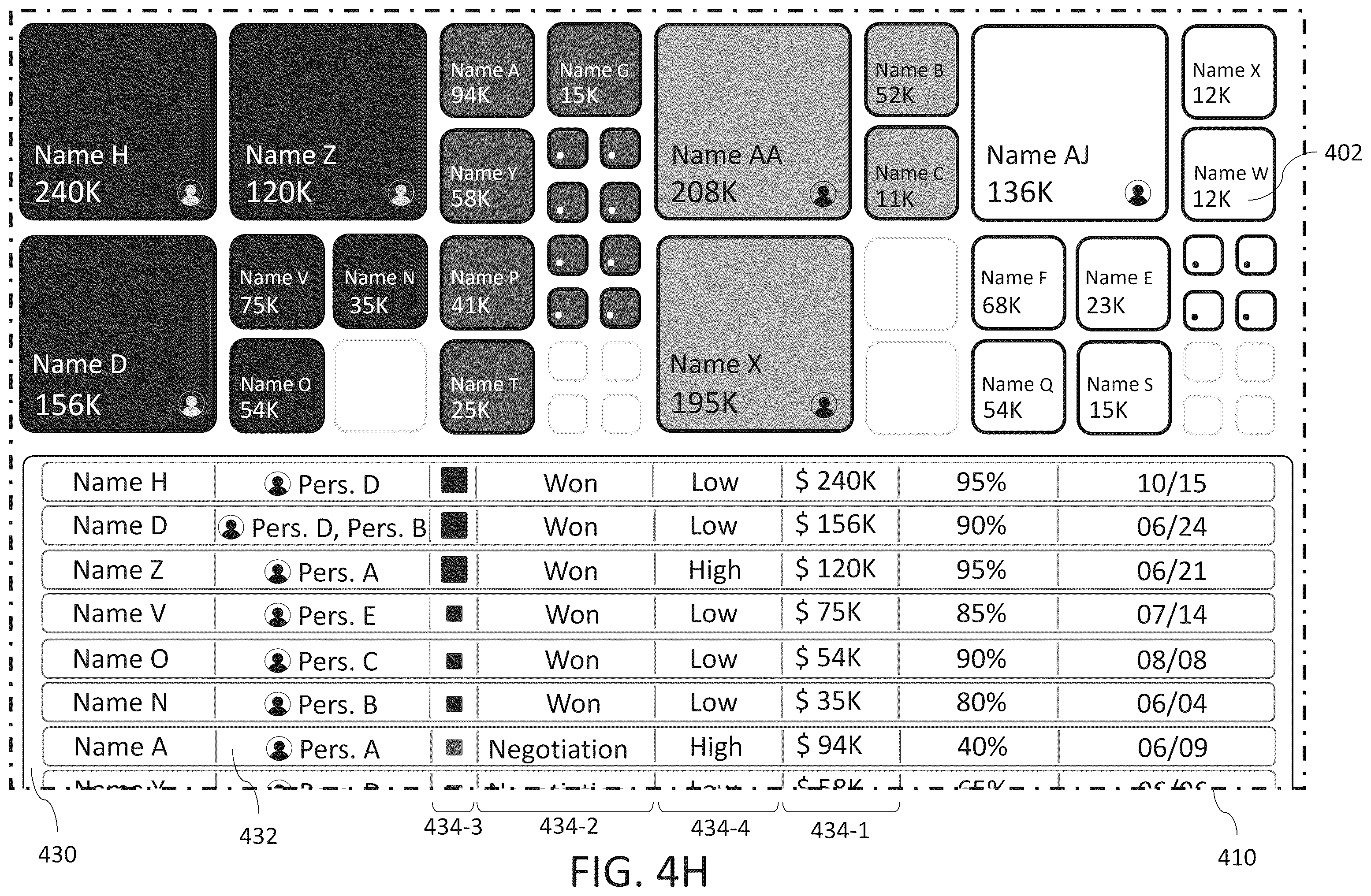 Patent US12586268 Figure 11 – Digital processing systems and methods for enhanced data representation