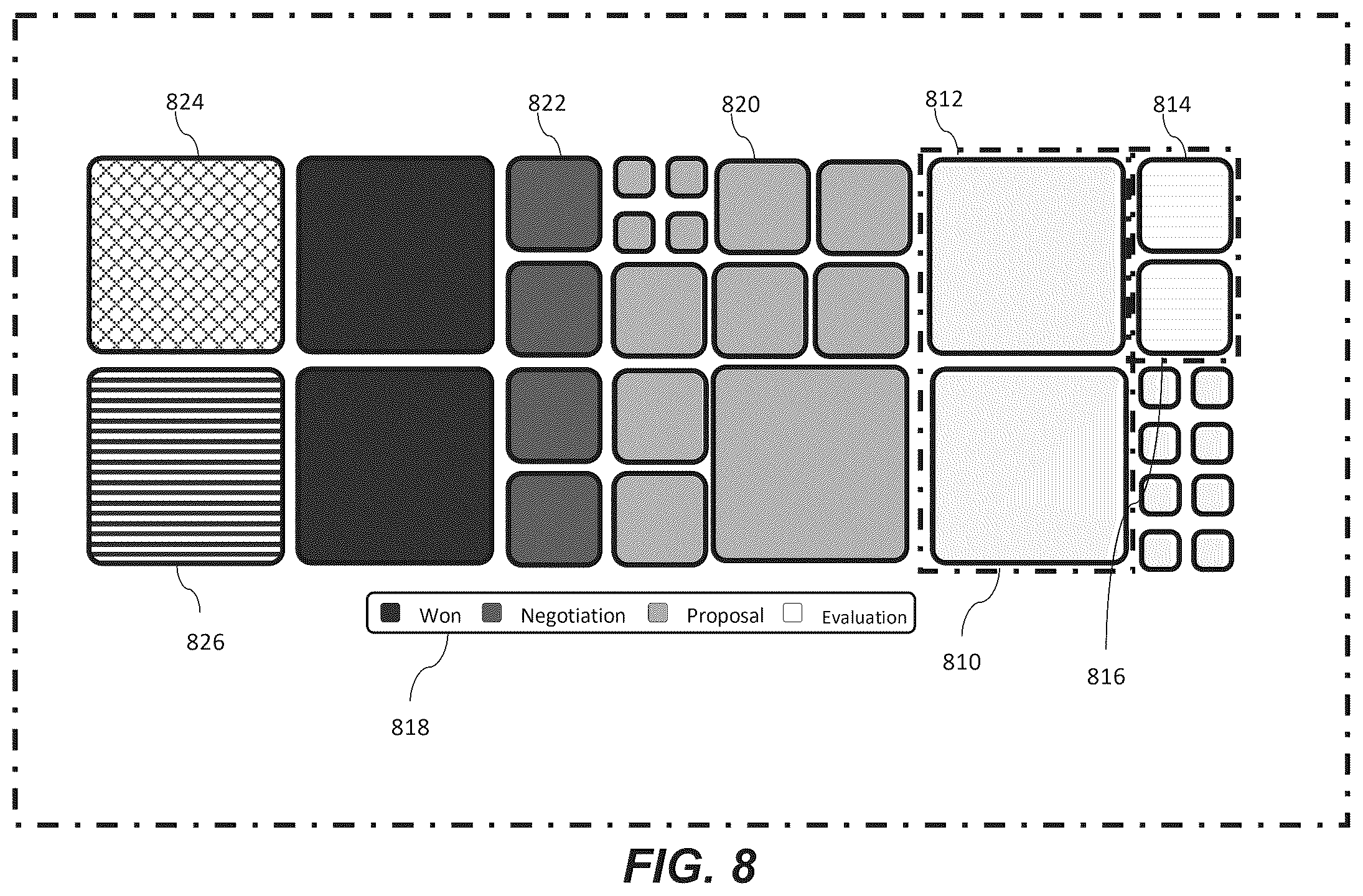 Patent US12586268 Figure 20 – Digital processing systems and methods for enhanced data representation
