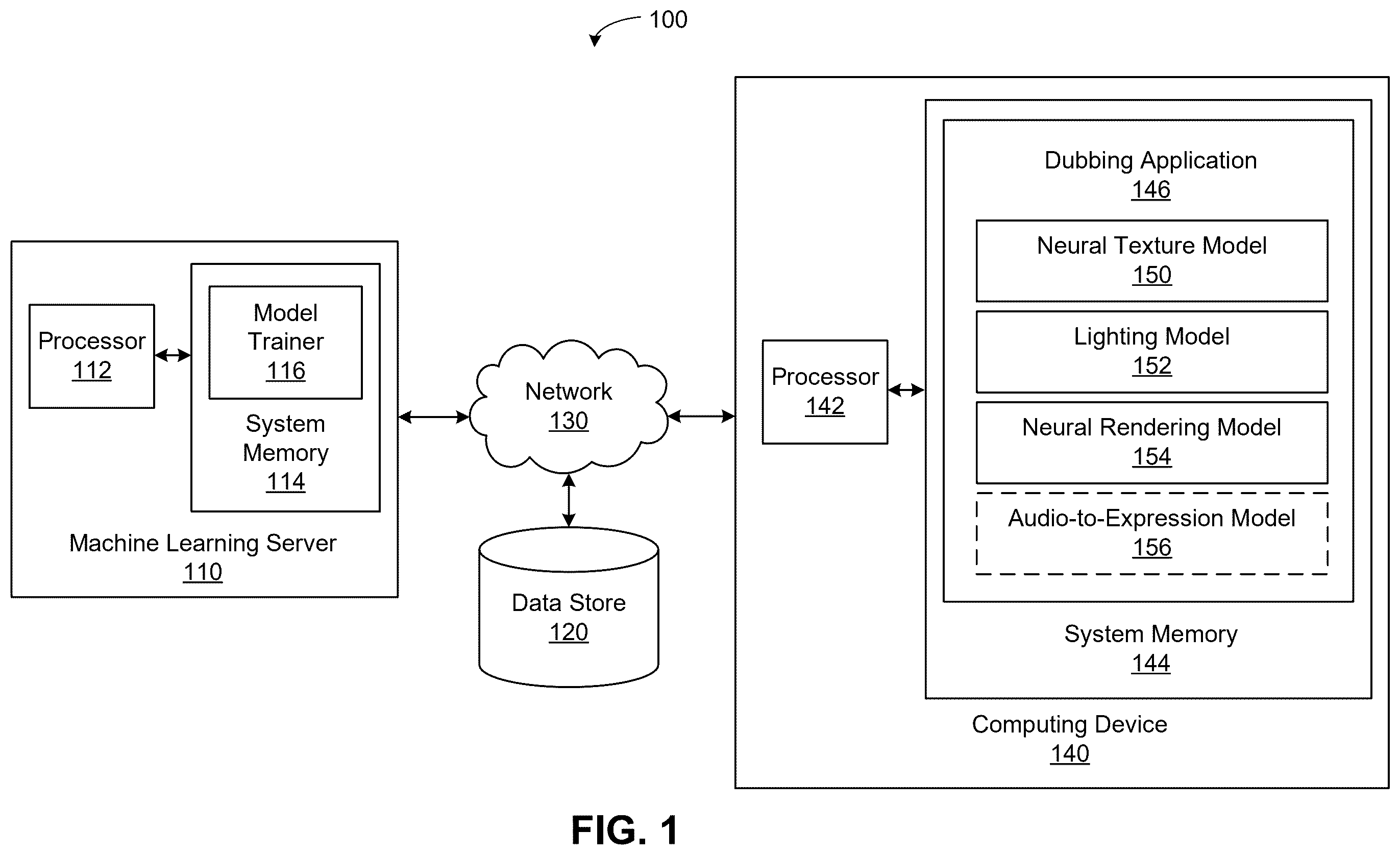 Patent US12586280 Figure 1 – Techniques for generating dubbed media content items