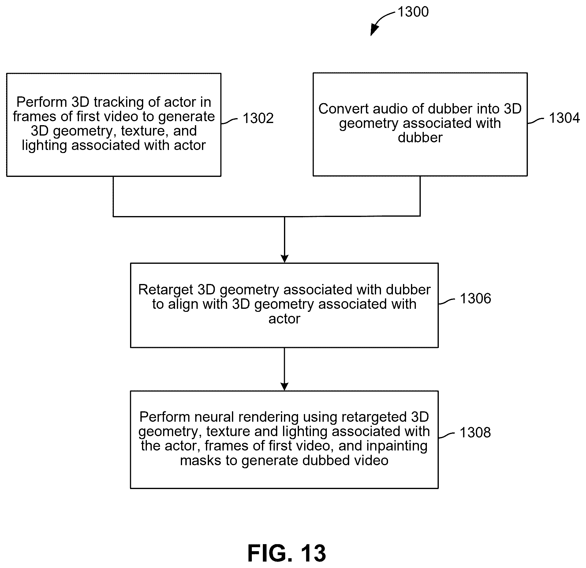Patent US12586280 Figure 13 – Techniques for generating dubbed media content items