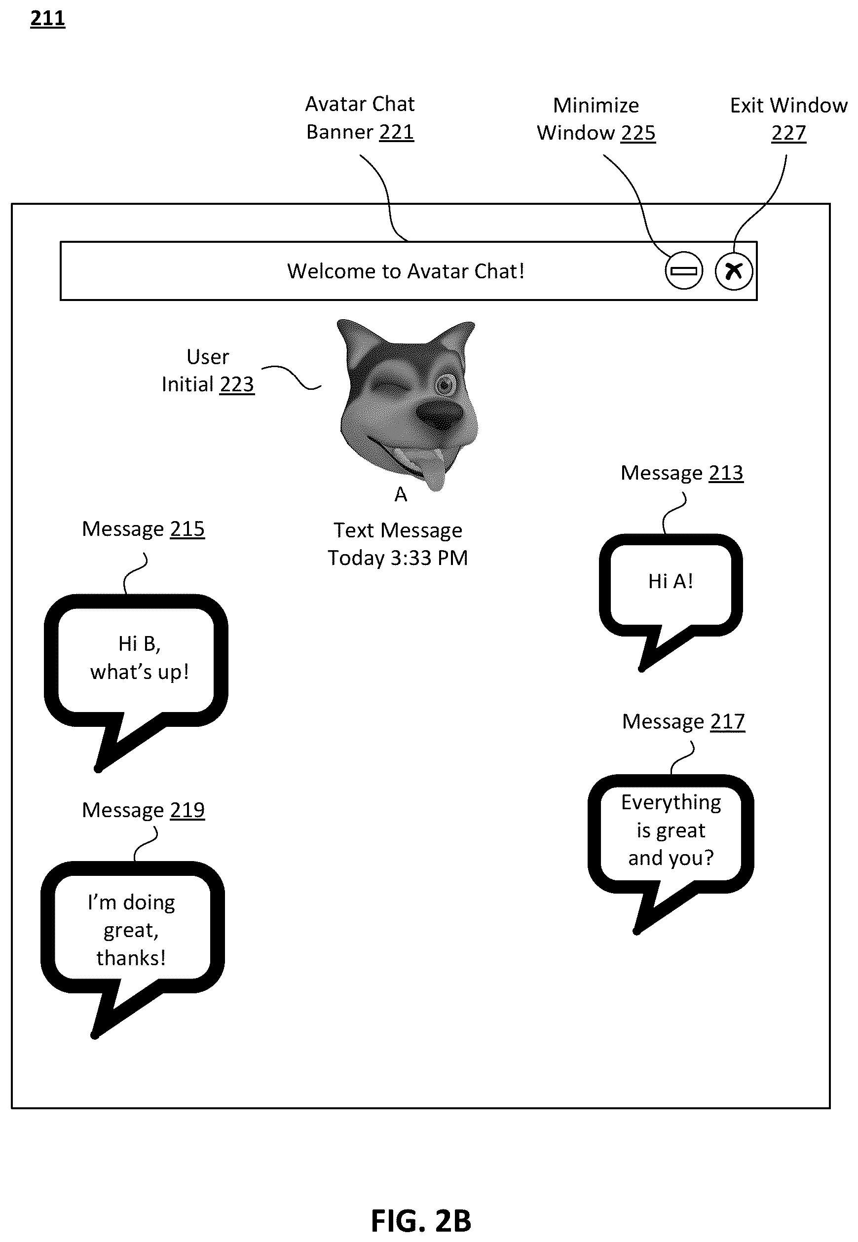 Patent US12586282 Figure 3 – Avatar communication
