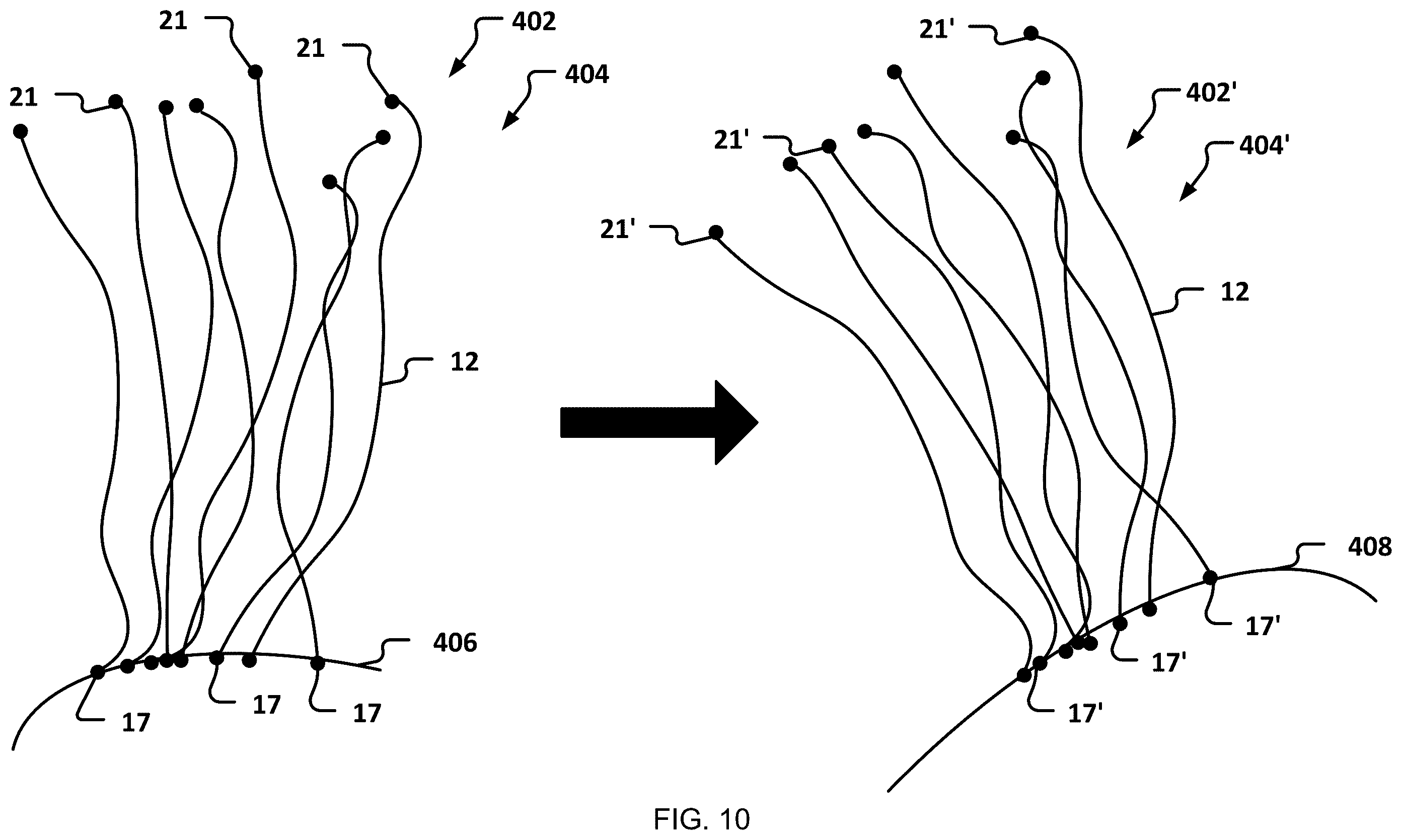 Patent US12586284 Figure 10 – Methods and systems for manipulating and transferring computer-simulated hair