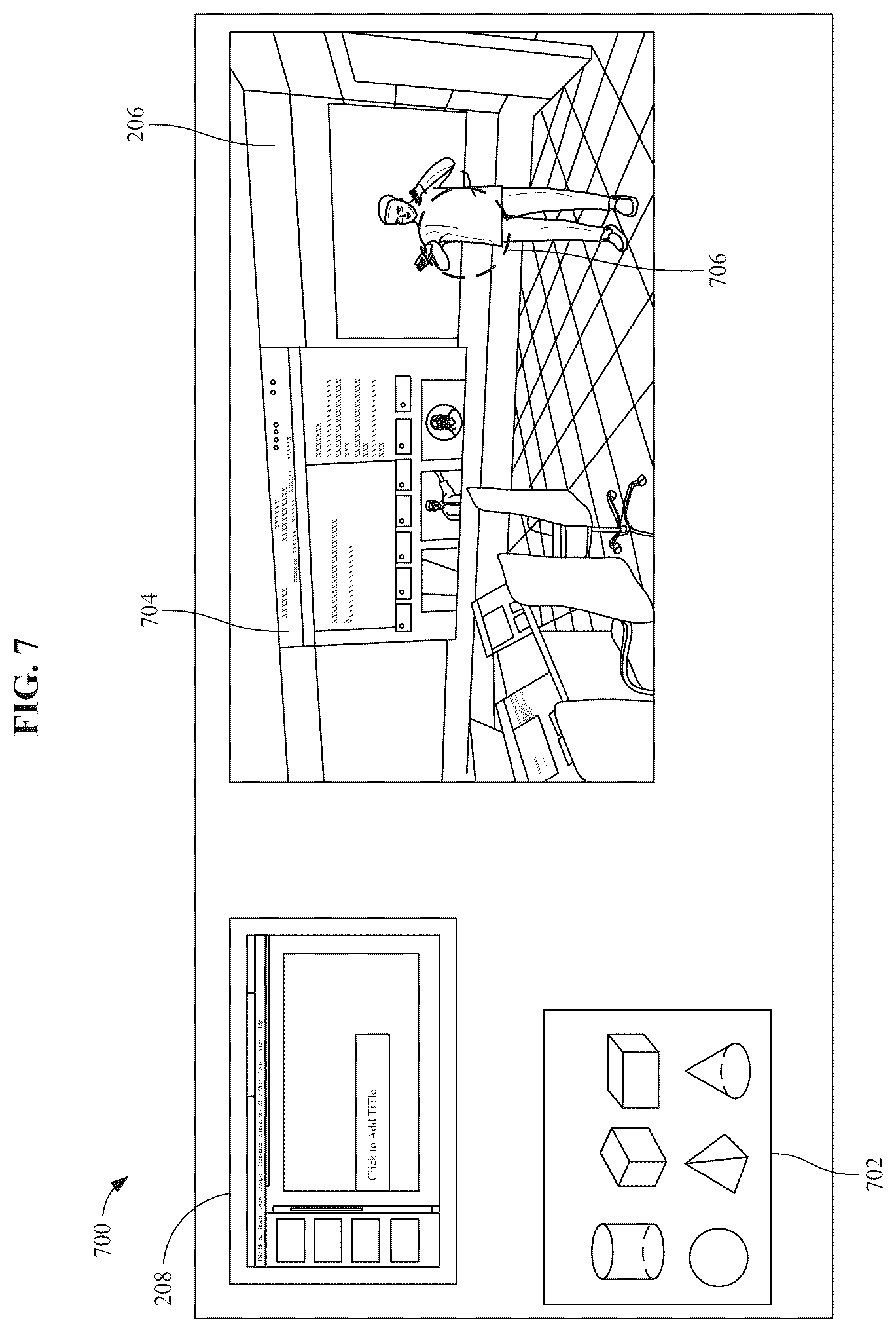 Patent US12586289 Figure 7 – Delivery of digital content in virtual reality session