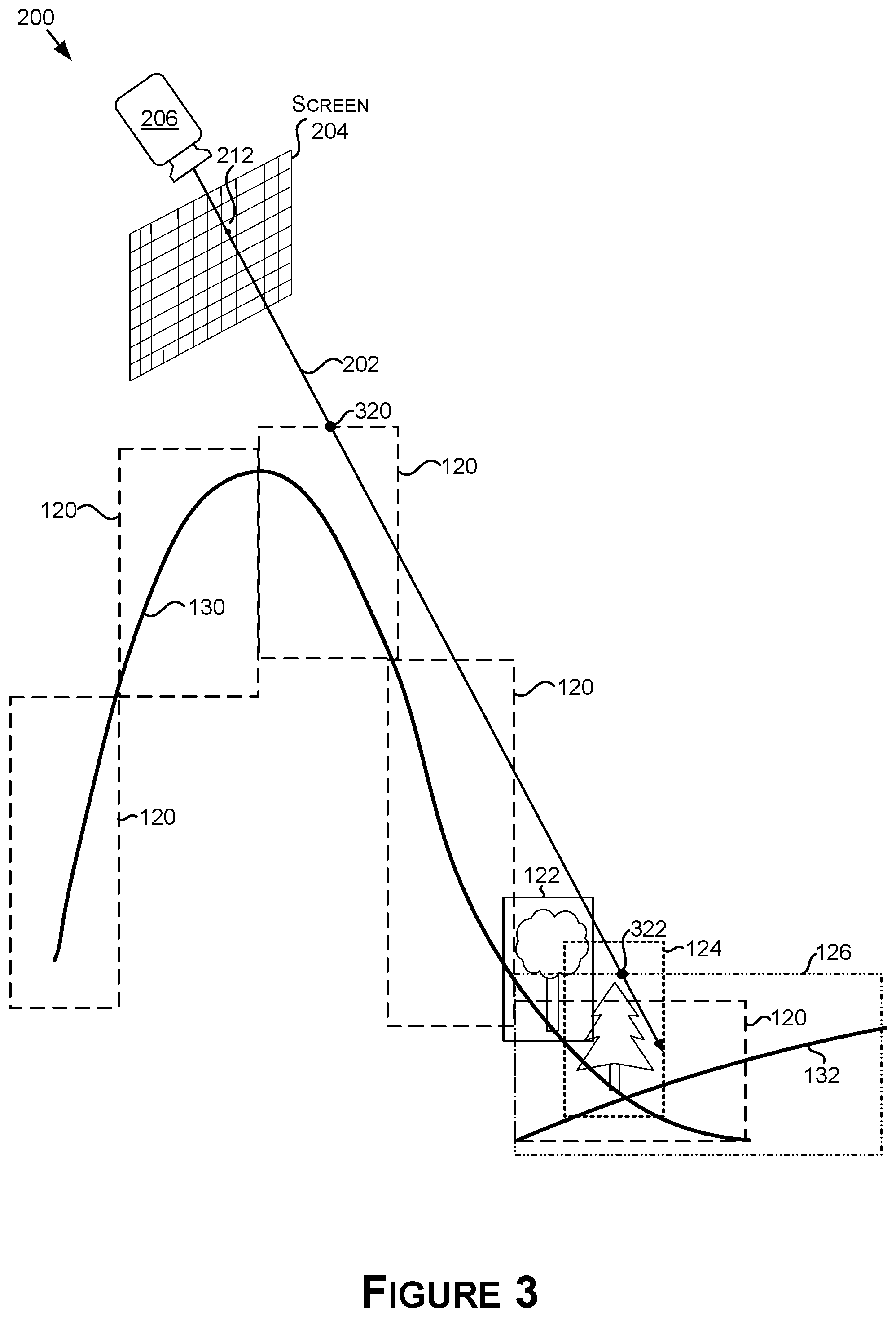 Patent US12586300 Figure 3 – Distributed light transport simulation with efficient ray forwarding