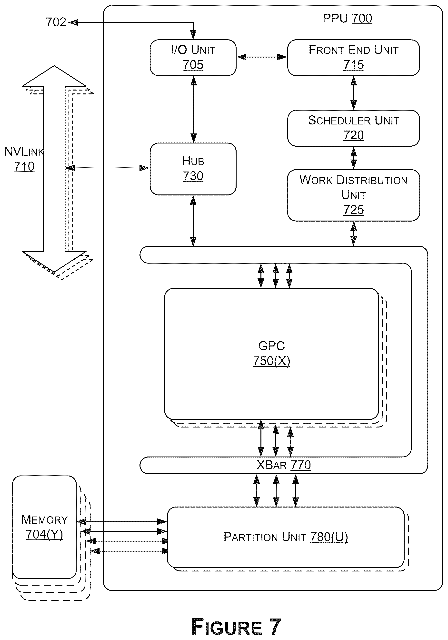 Patent US12586300 Figure 7 – Distributed light transport simulation with efficient ray forwarding