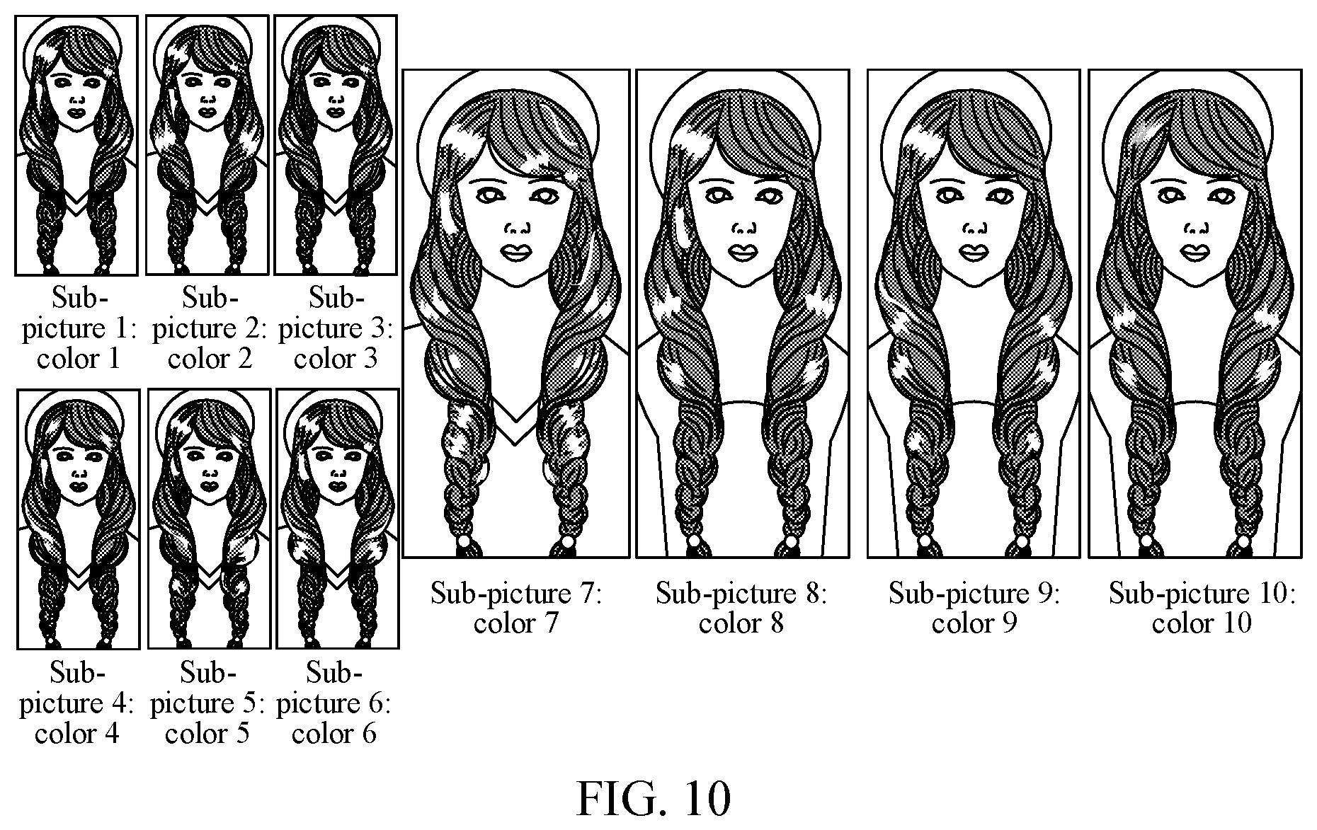 Patent US12586302 Figure 7 – Rendering hair