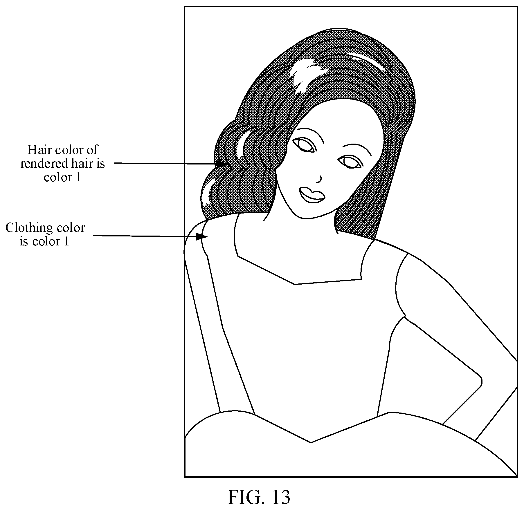 Patent US12586302 Figure 9 – Rendering hair
