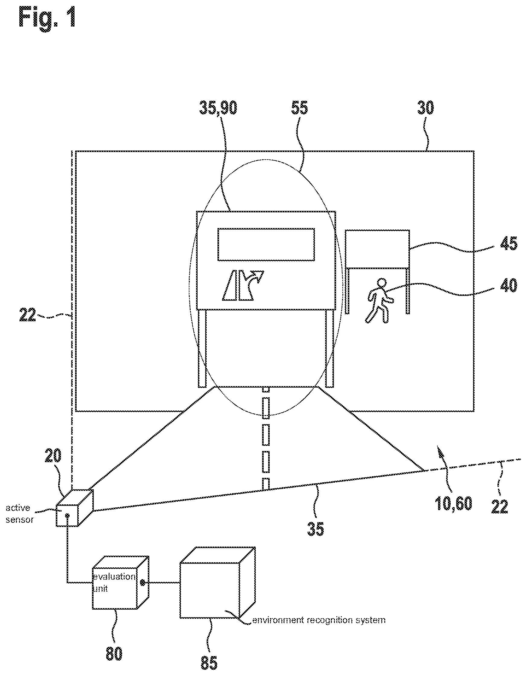 Patent US12586312 Figure 1 – Method and device for determining concealed objects in a 3D point cloud representing an environment