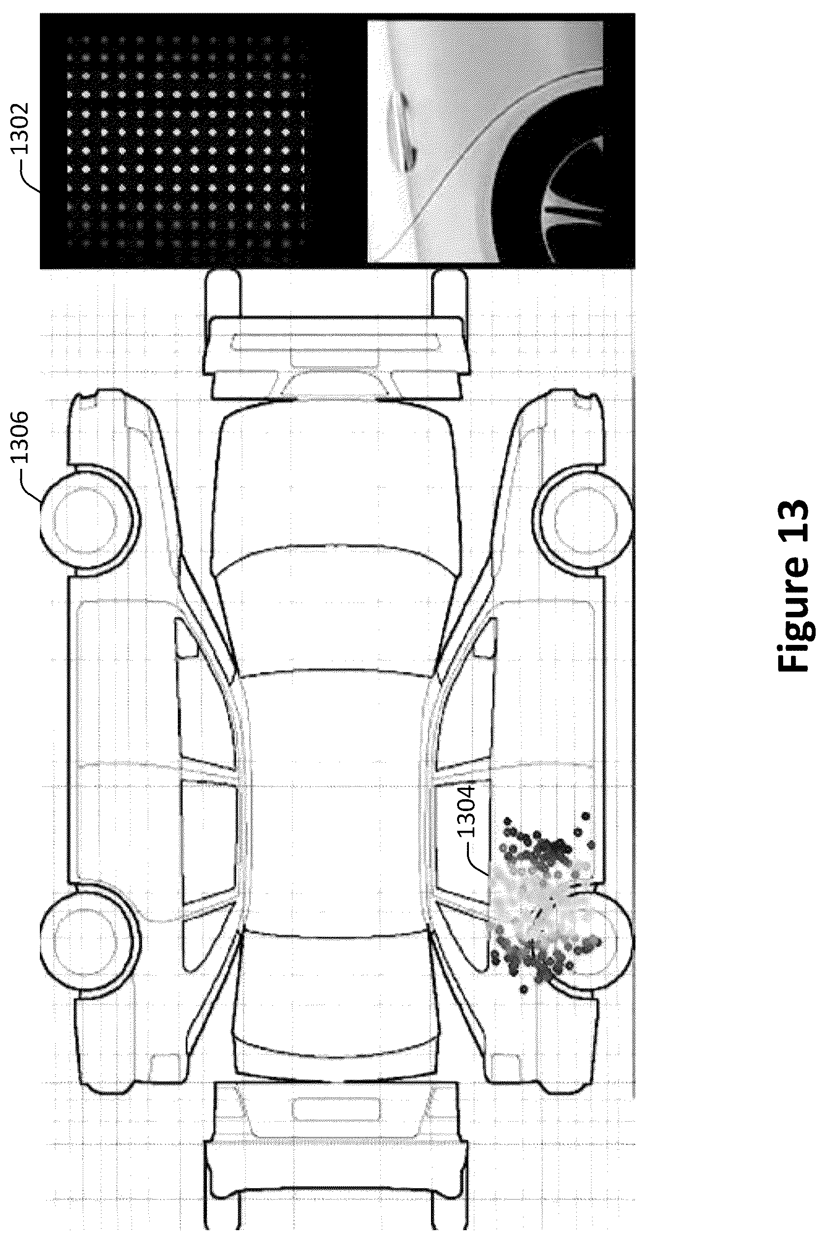Patent US12586313 Figure 13 – Damage detection from multi-view visual data