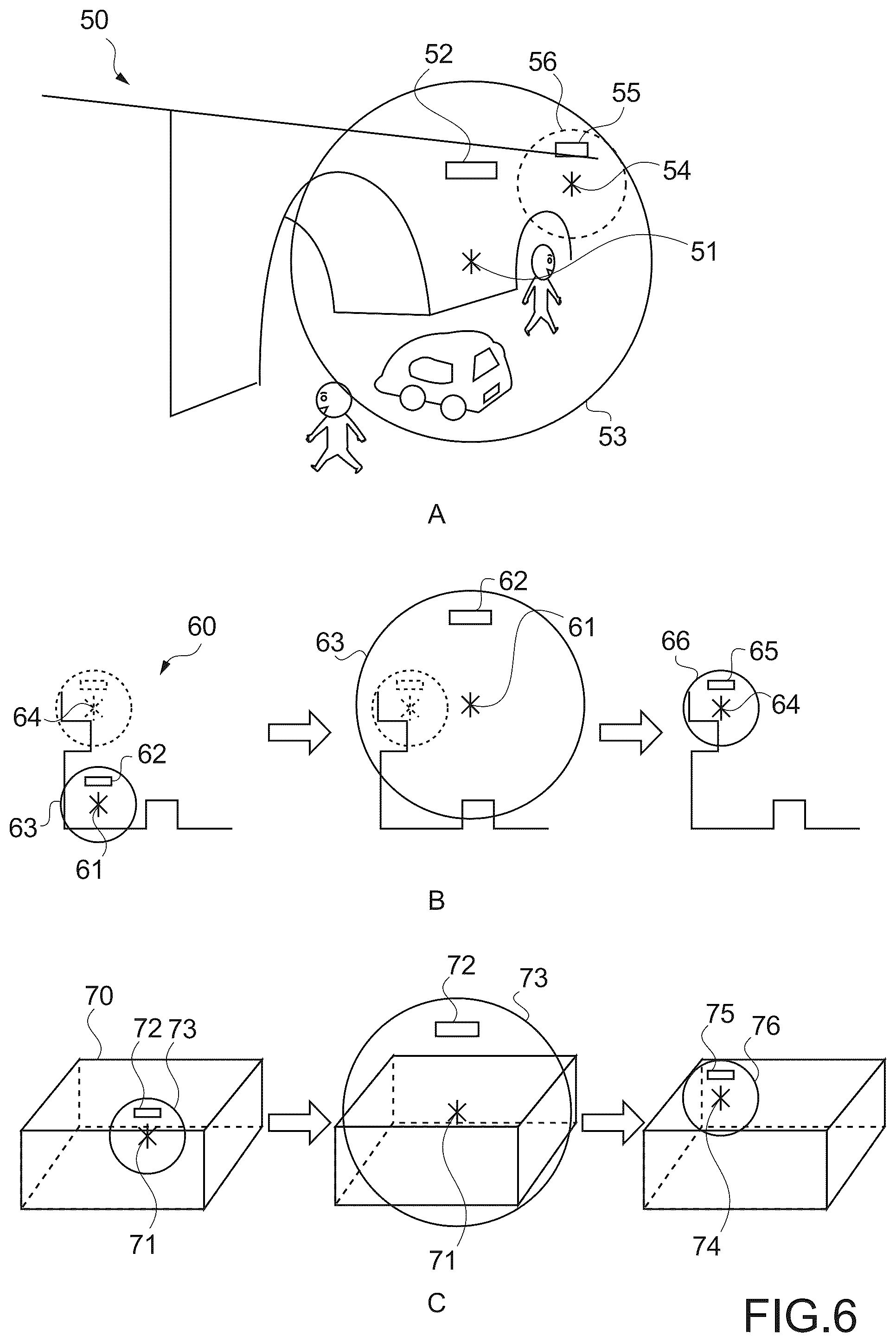 Patent US12586319 Figure 6 – Information processing method, program, and system for controlling a mobile object by setting a virtual viewpoint and operable range