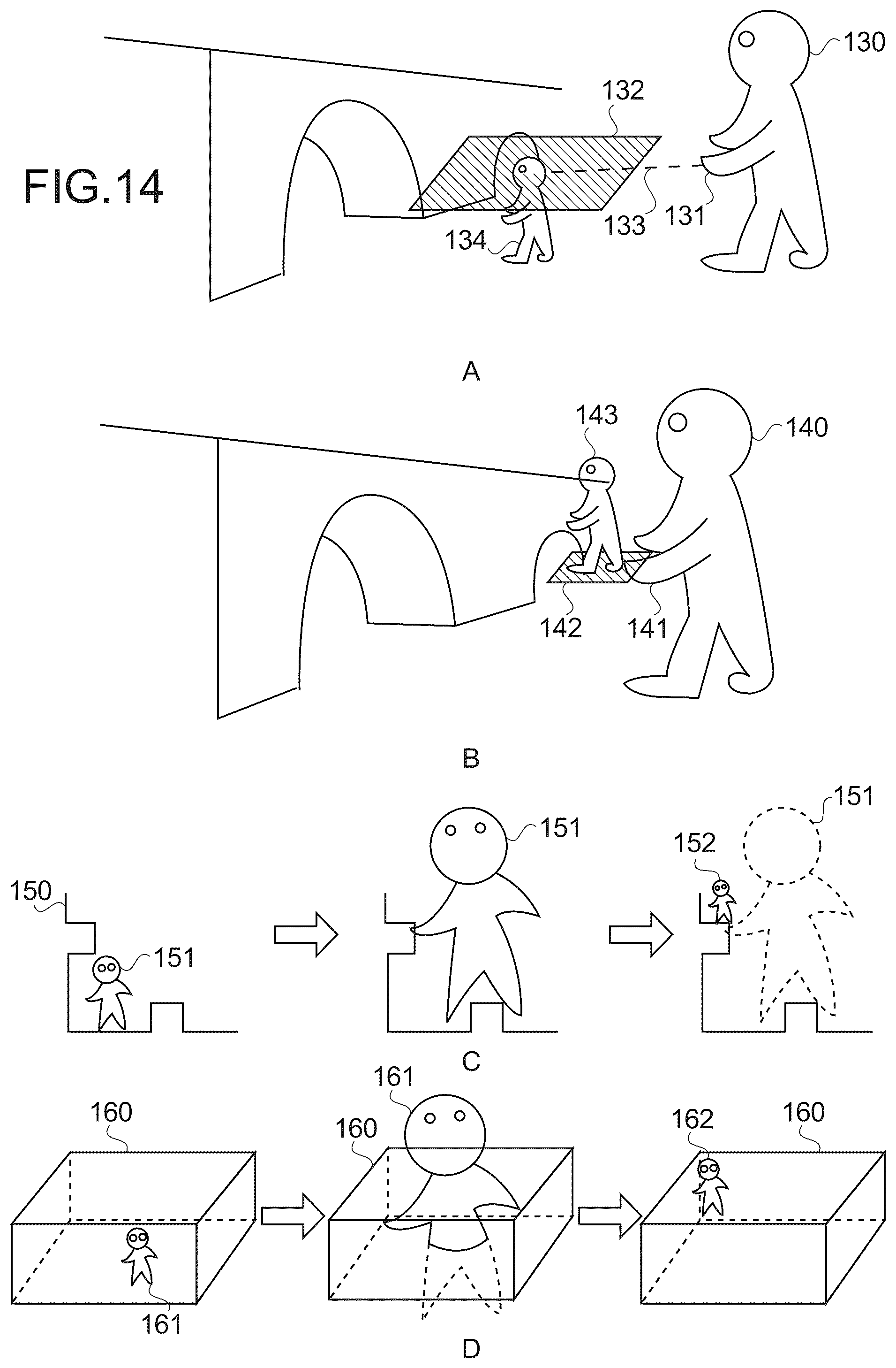 Patent US12586319 Figure 14 – Information processing method, program, and system for controlling a mobile object by setting a virtual viewpoint and operable range