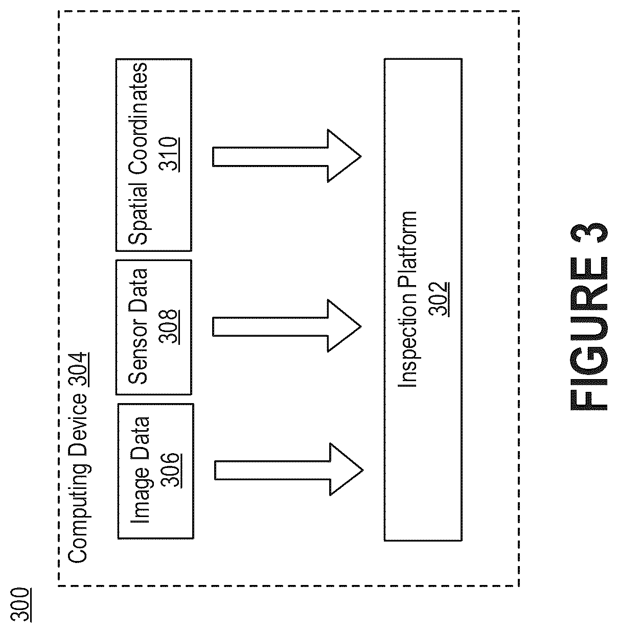 Patent US12586321 Figure 3 – Automated measurement of interior spaces through guided modeling of dimensions