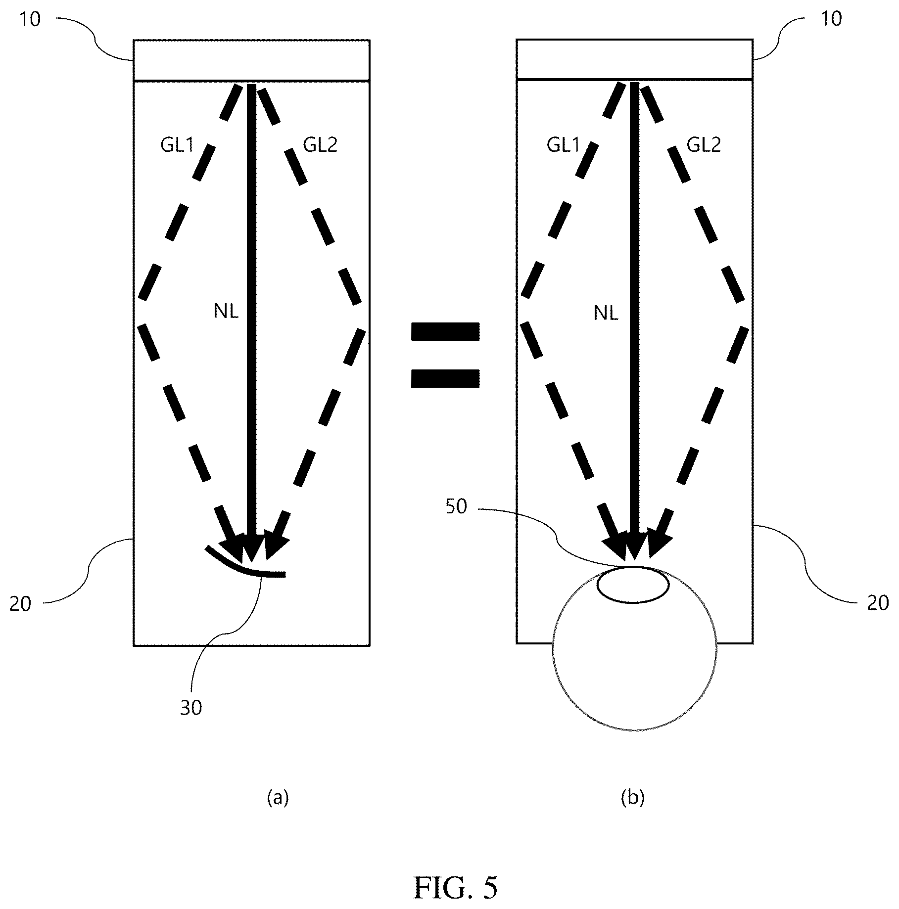 Patent US12586322 Figure 5 – Optical device for augmented reality having ghost image prevention function