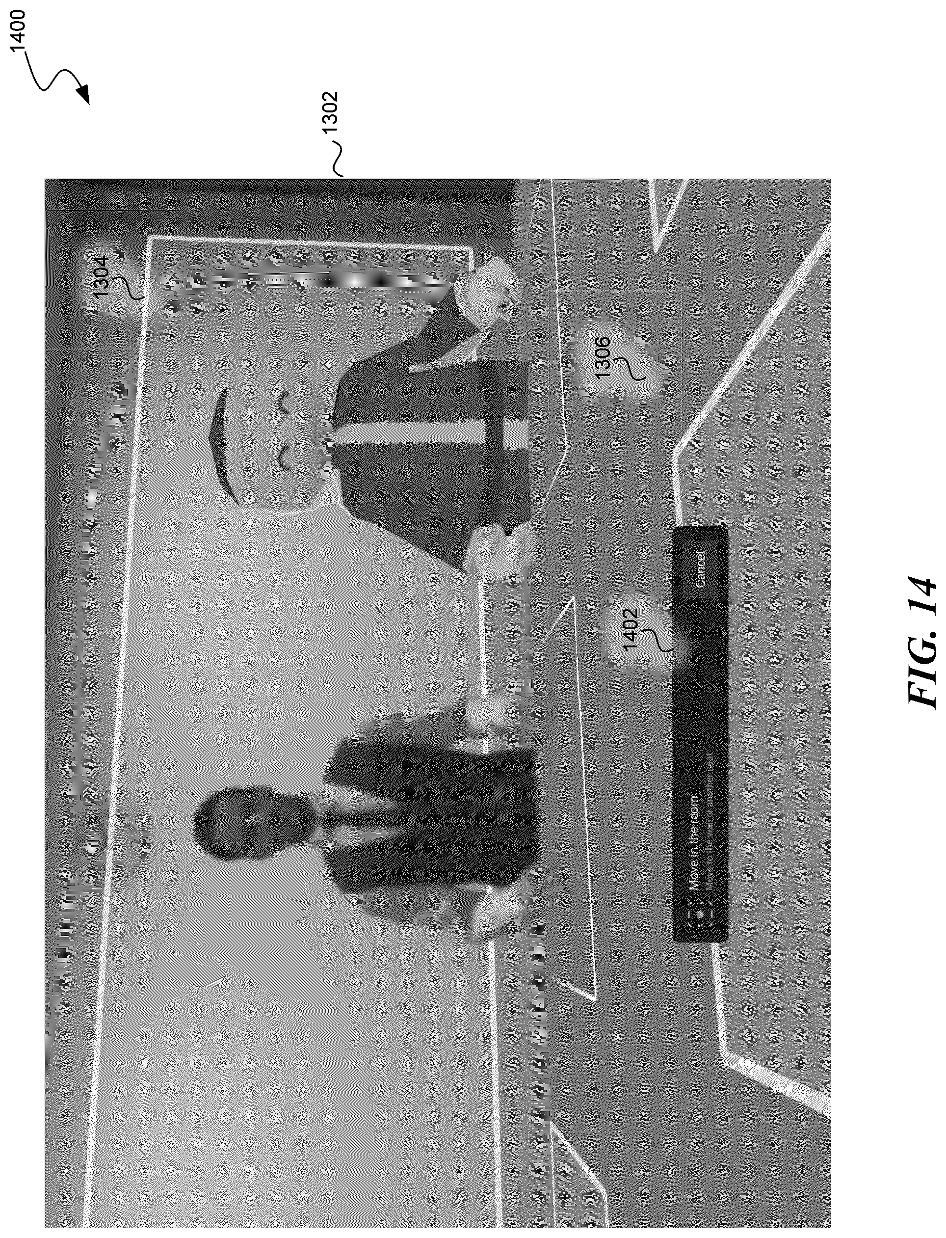 Patent US12586326 Figure 16 – Mapping a real-world room for a shared artificial reality environment