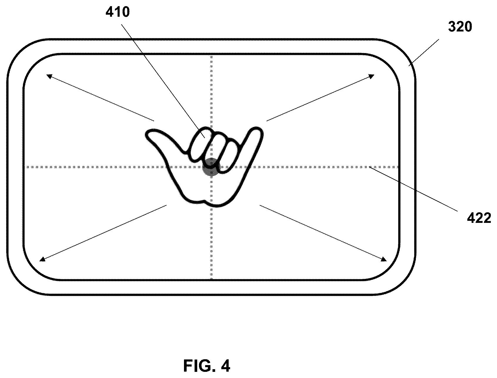 Patent US12586327 Figure 4 – Display of virtual tablets in extended reality environments