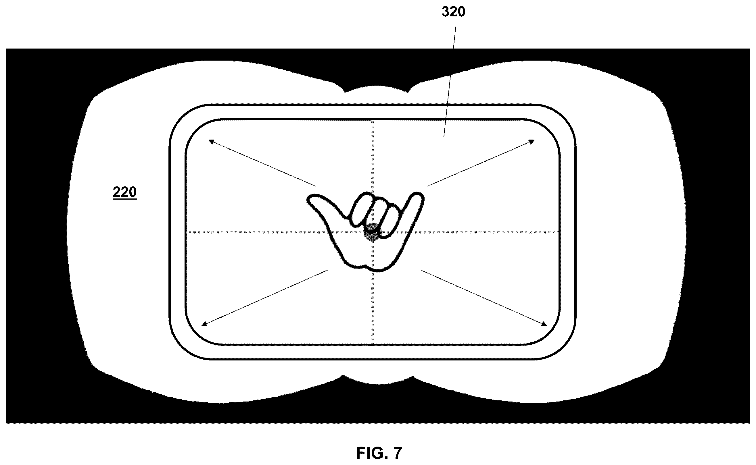 Patent US12586327 Figure 7 – Display of virtual tablets in extended reality environments