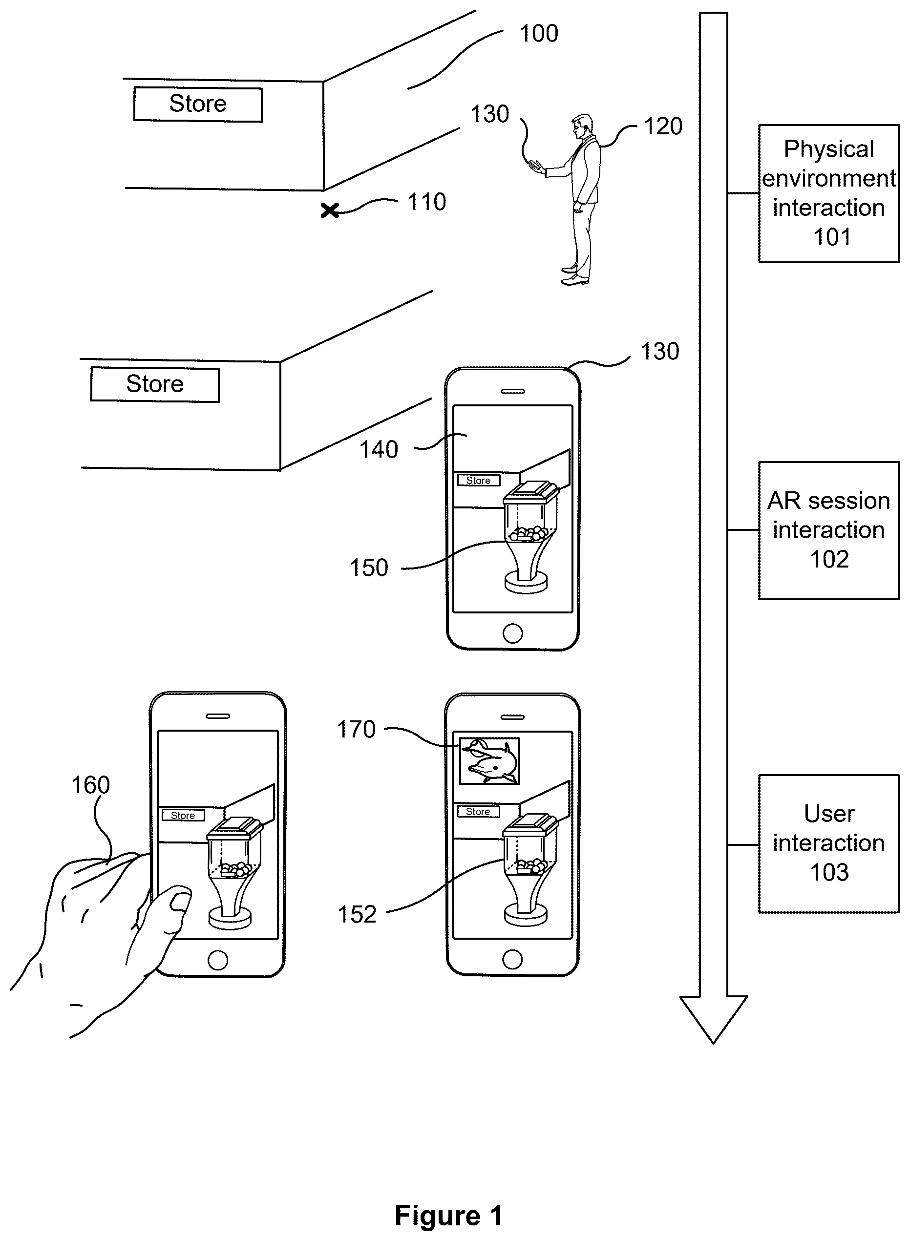 Patent US12586328 — Location-based digital token management systems, methods, and apparatus — Figure 1