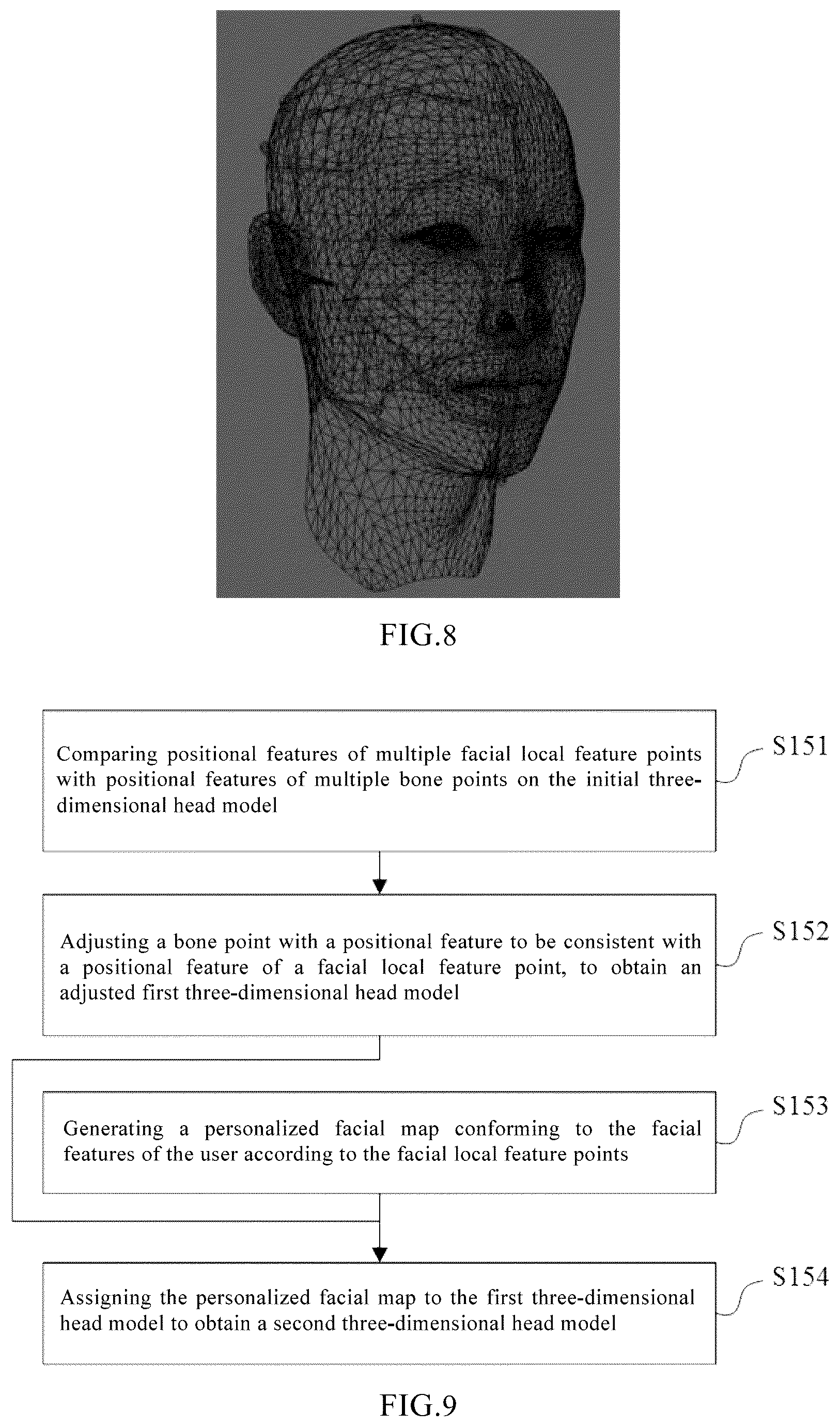 Patent US12586329 Figure 5 – Modeling method, device, and system for three-dimensional head model, and storage medium