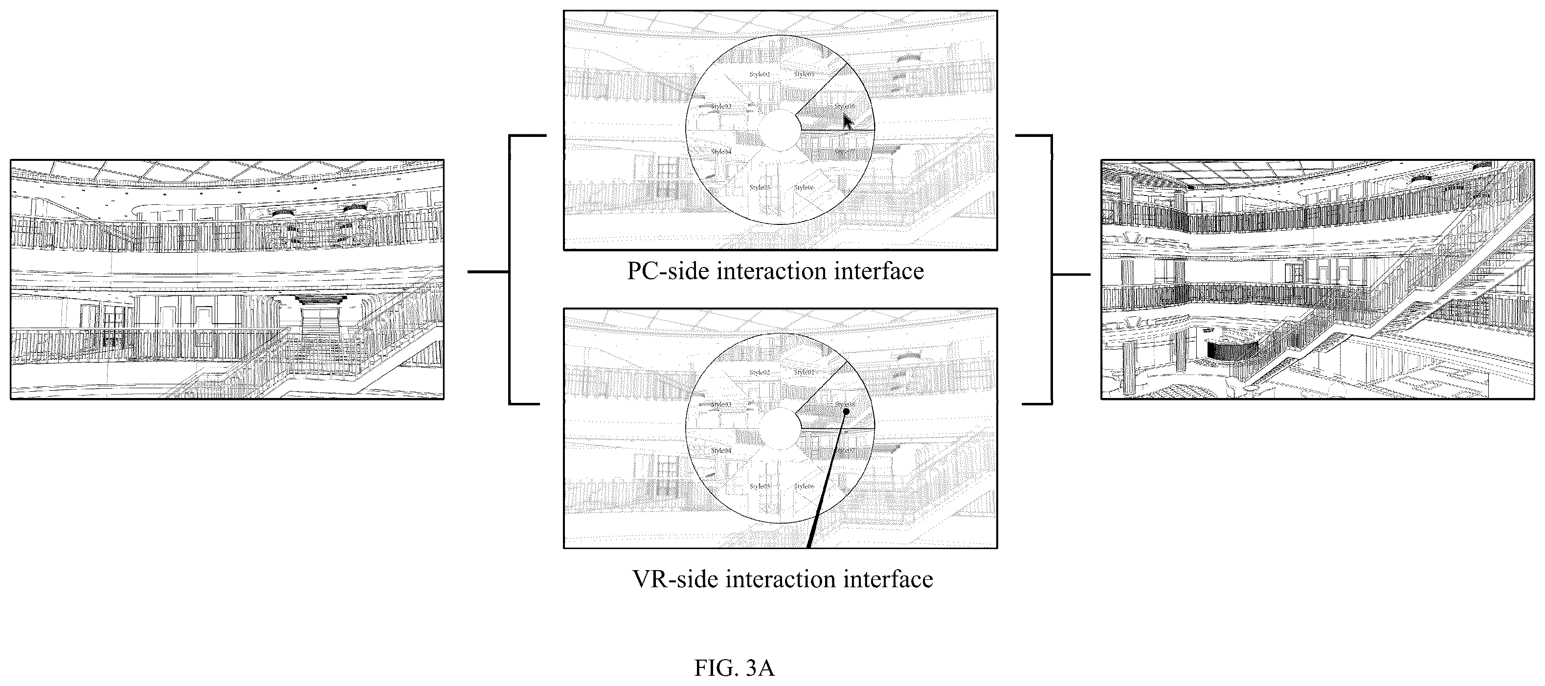 Patent US12586331 Figure 3 – System and method for changing overall style of public area based on virtual