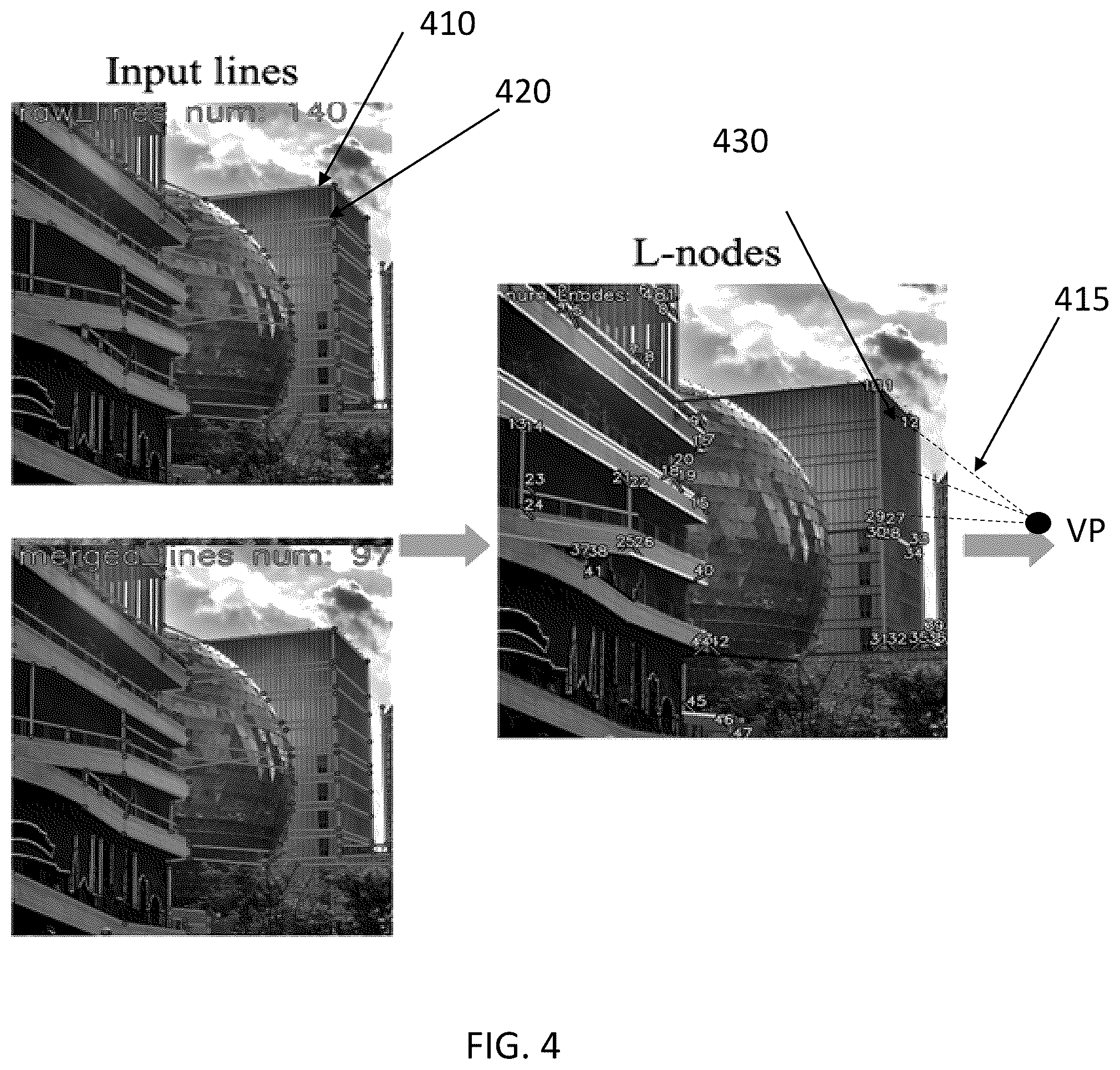 Patent US12586340 Figure 4 – Pixel perspective estimation and refinement in an image