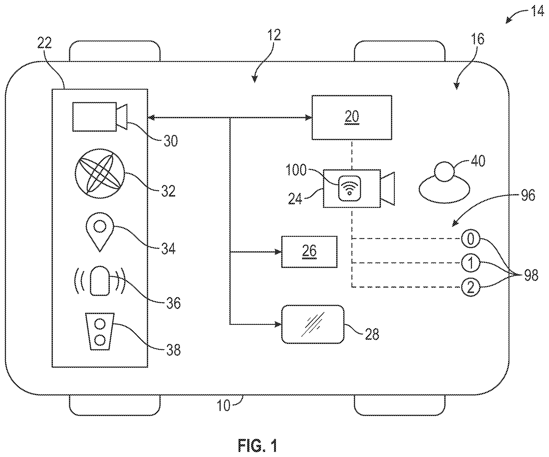 Patent US12586370 — Vehicle image analysis system for a peripheral camera — Figure 1