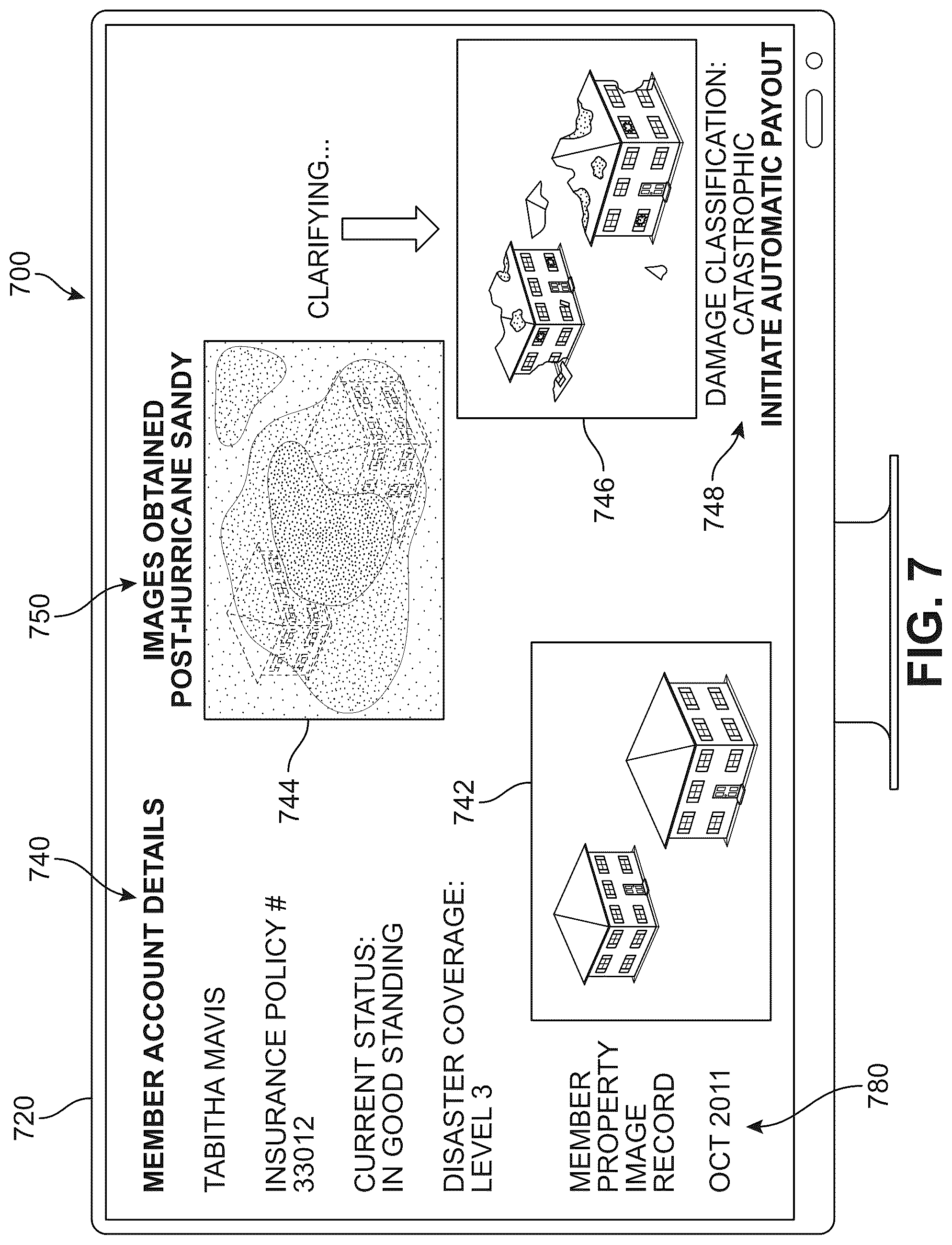 Patent US12586372 Figure 7 – System and method for assessing structural damage in occluded aerial images