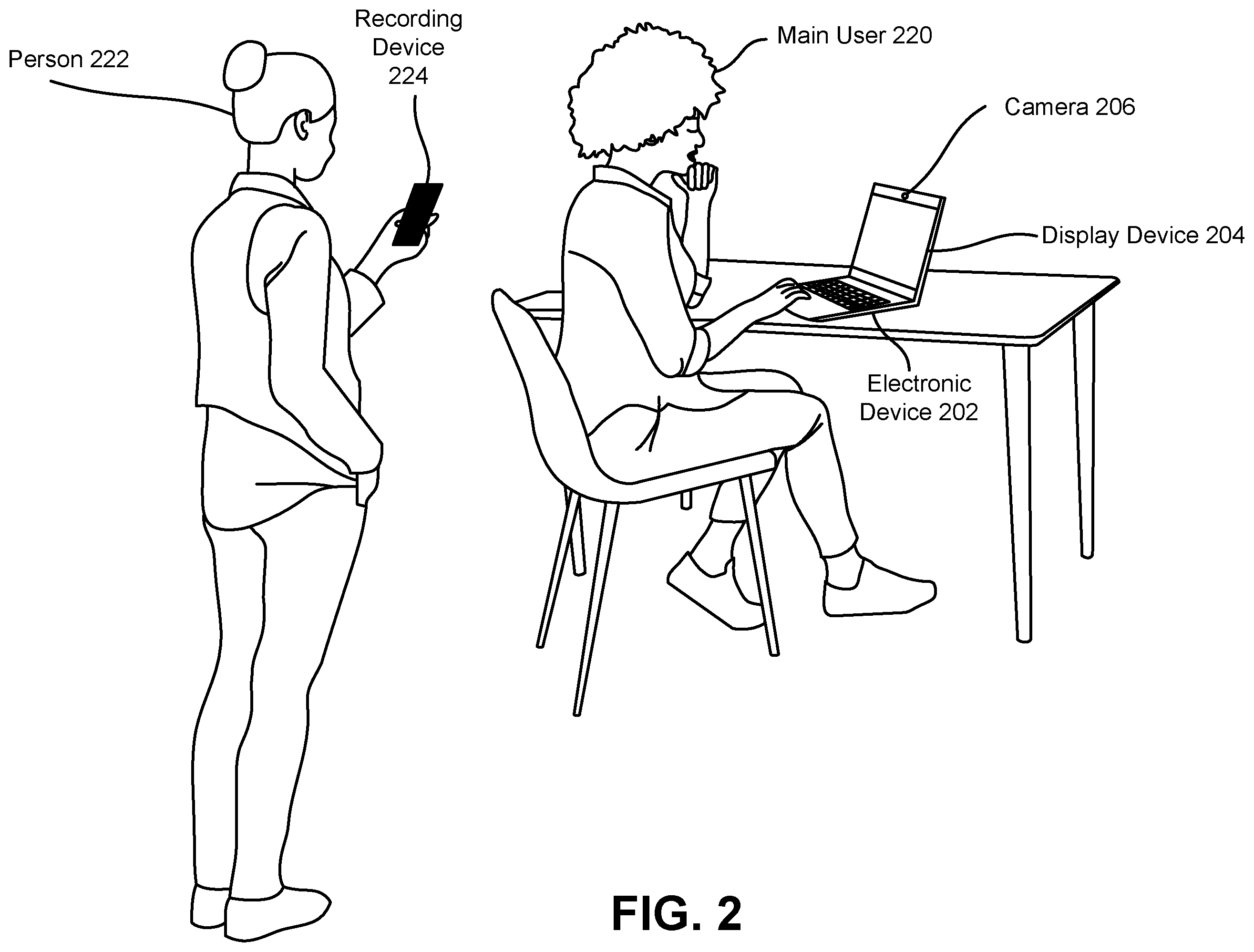 Patent US12586376 Figure 2 – Display device surveillance detection