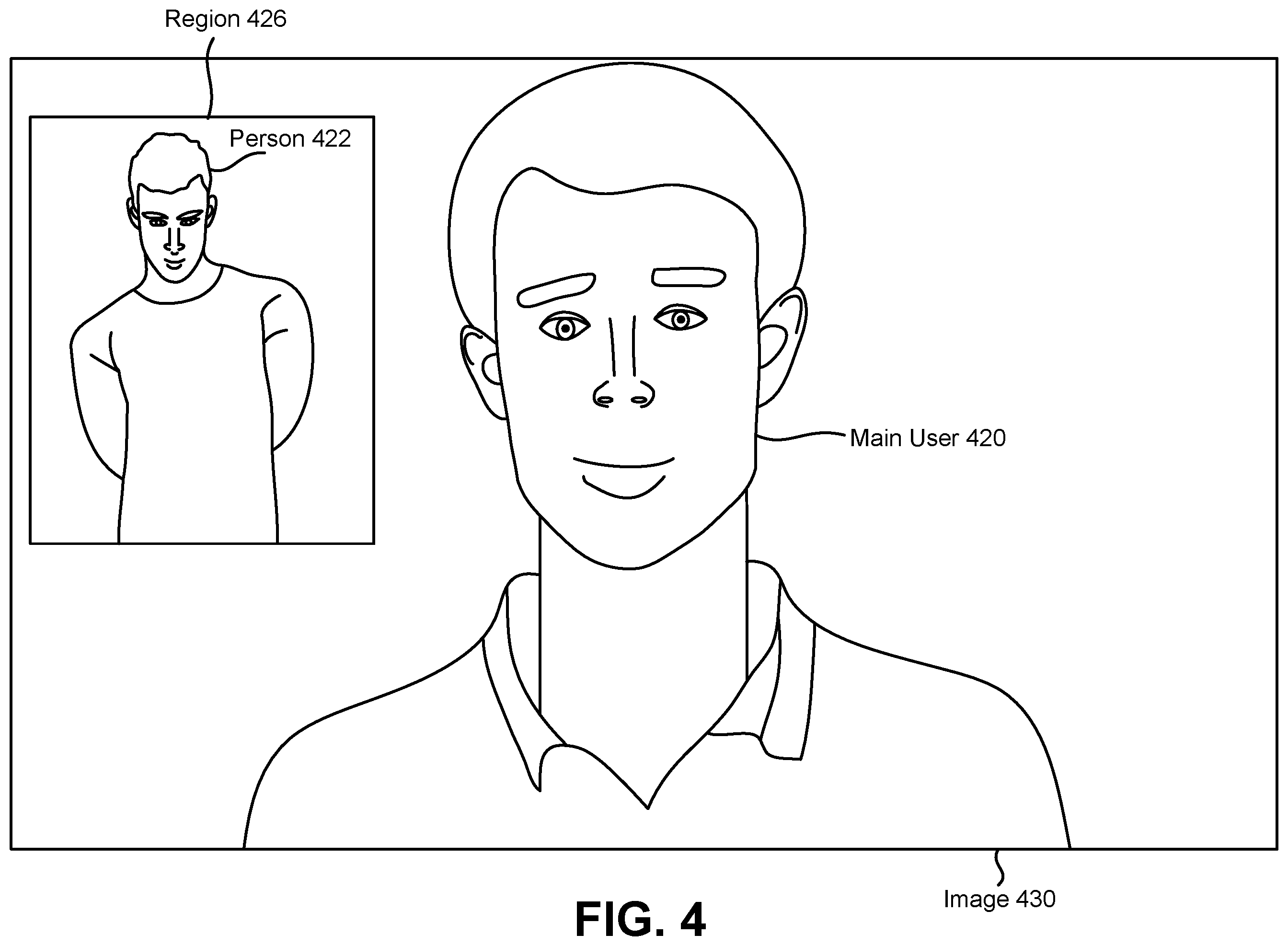 Patent US12586376 Figure 4 – Display device surveillance detection