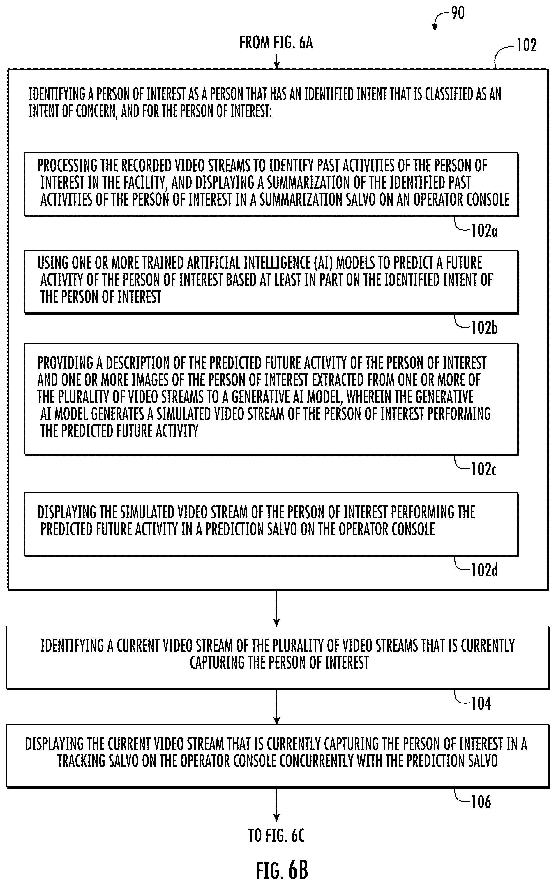 Patent US12586381 Figure 7 – Method and system for operating a video surveillance system including predicting and displaying possible future activity of a person of interest