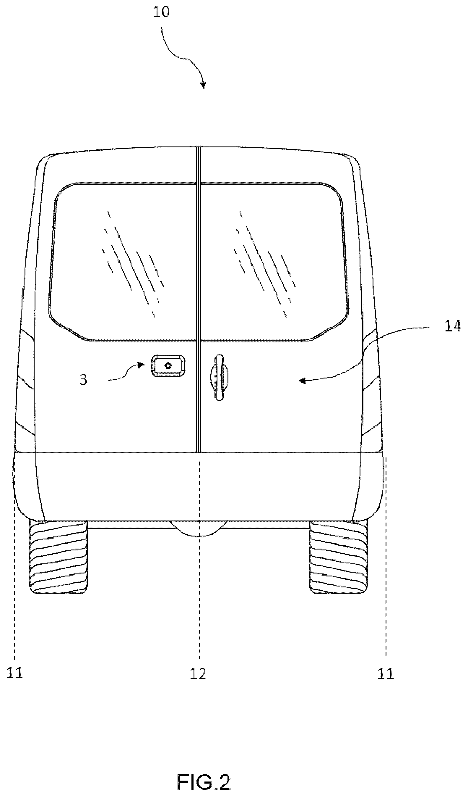 Patent US12586383 Figure 2 – Camera monitor system, vehicle and method