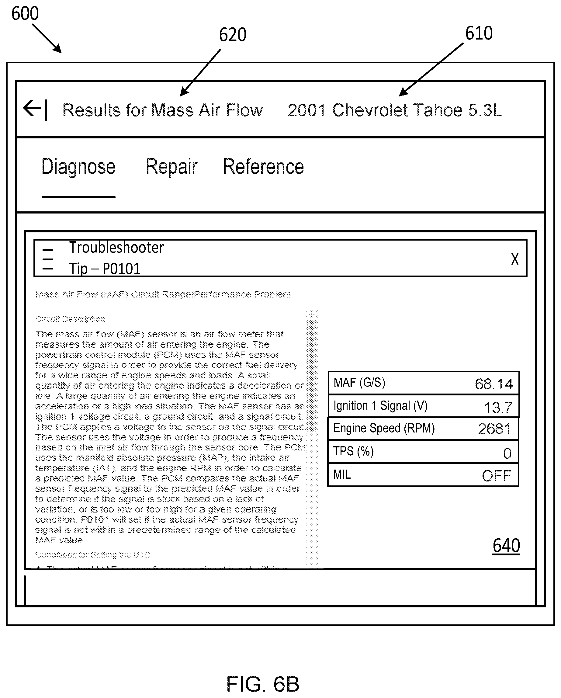 Patent US12586422 Figure 7 – Systems and methods of configuring vehicle service tools associated with display device based on operating condition of vehicle