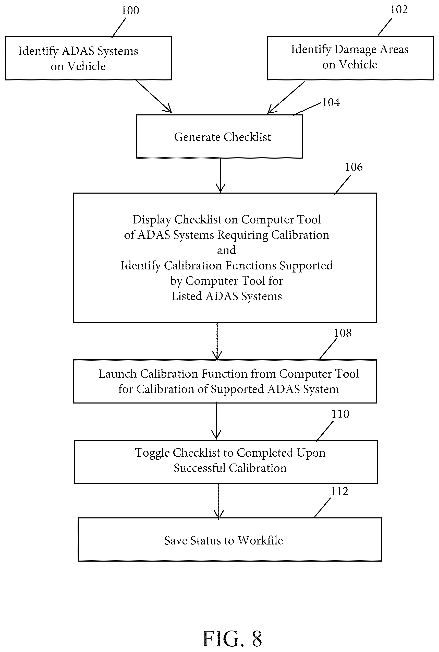 Patent US12586426 Figure 11 – Vehicle diagnostic system and method with vehicle calibration guidance and confirmation