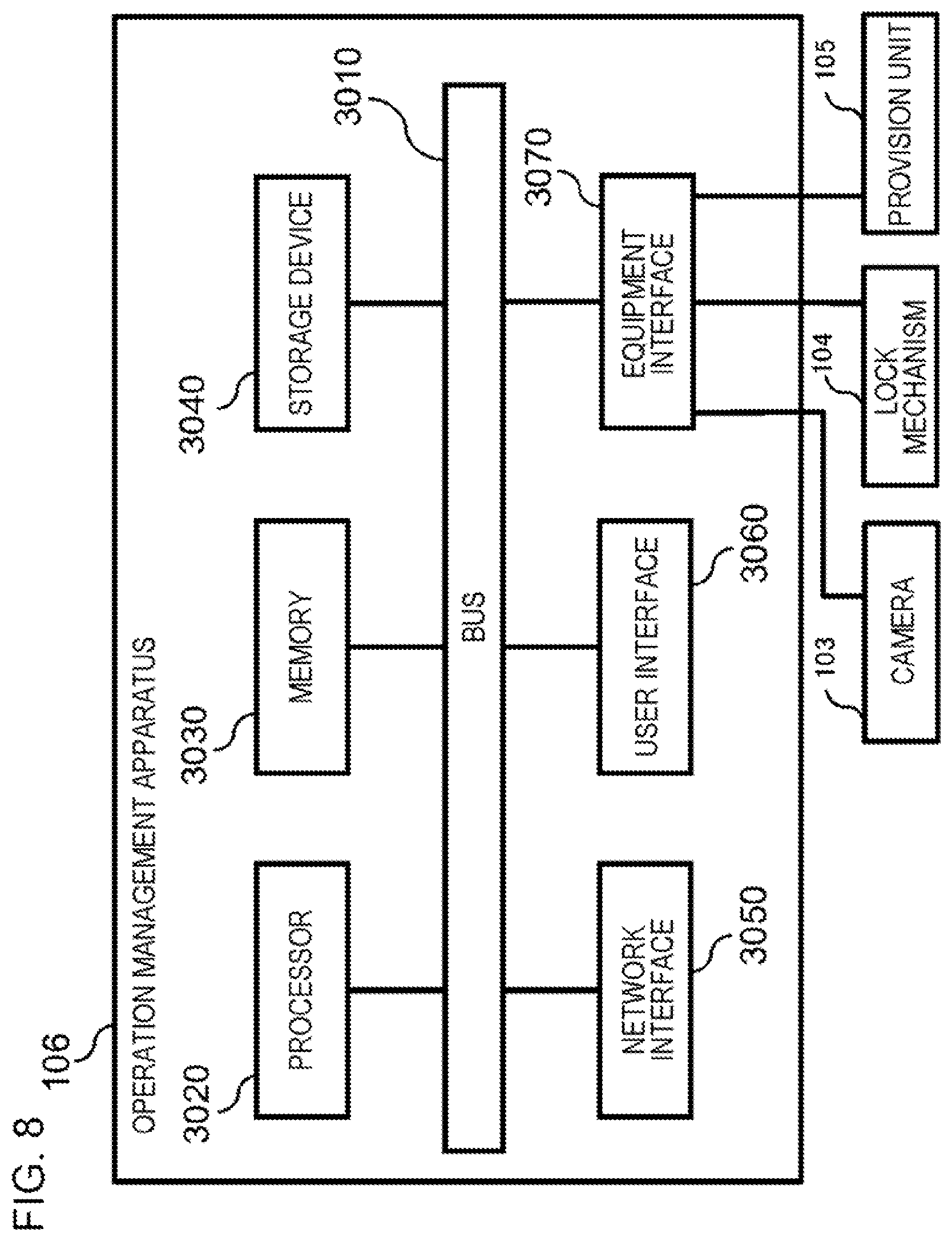 Patent US12586430 Figure 8 – Operation management system, operation management apparatus, operation management method, and non-transitory storage medium