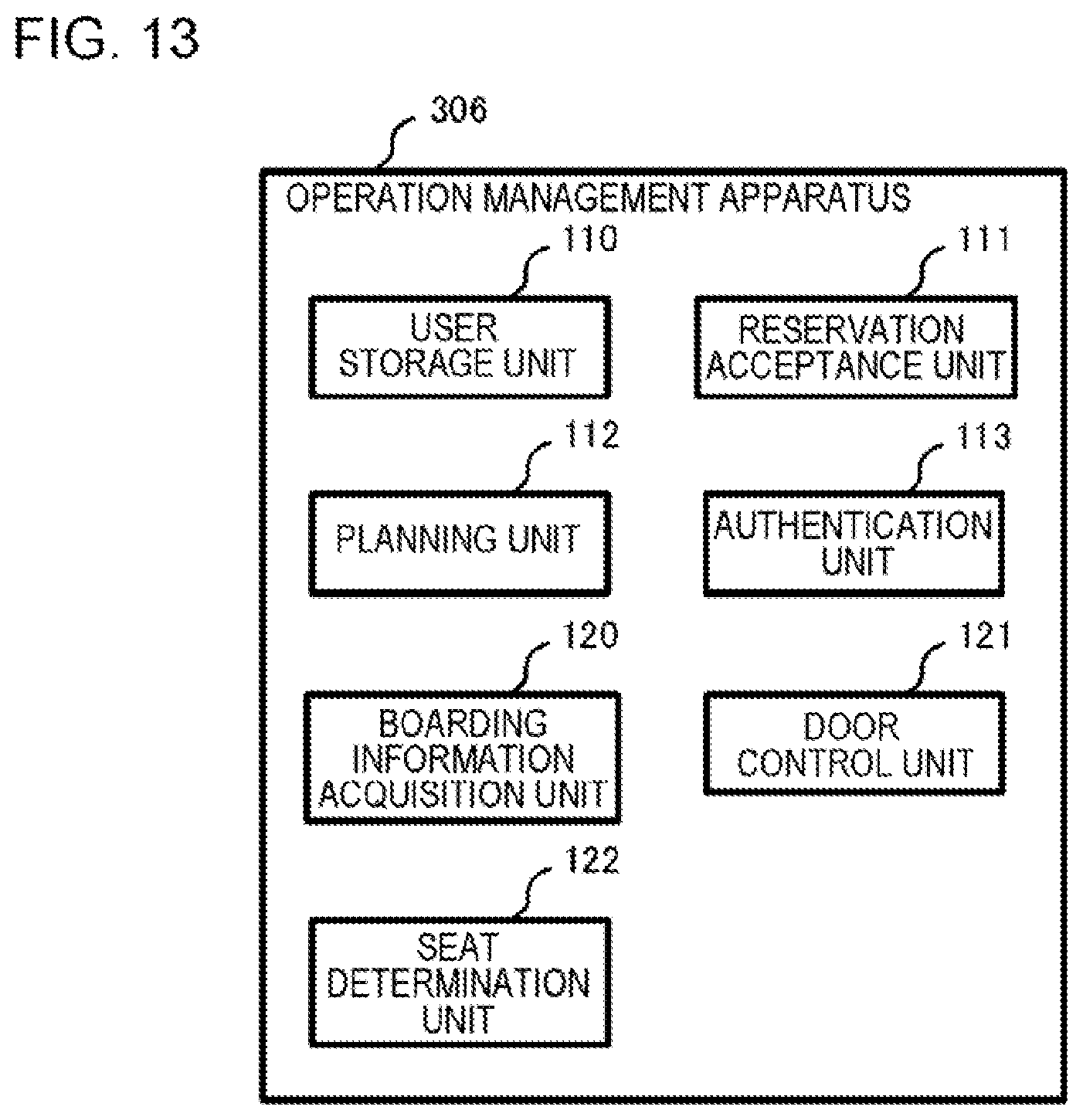Patent US12586430 Figure 13 – Operation management system, operation management apparatus, operation management method, and non-transitory storage medium