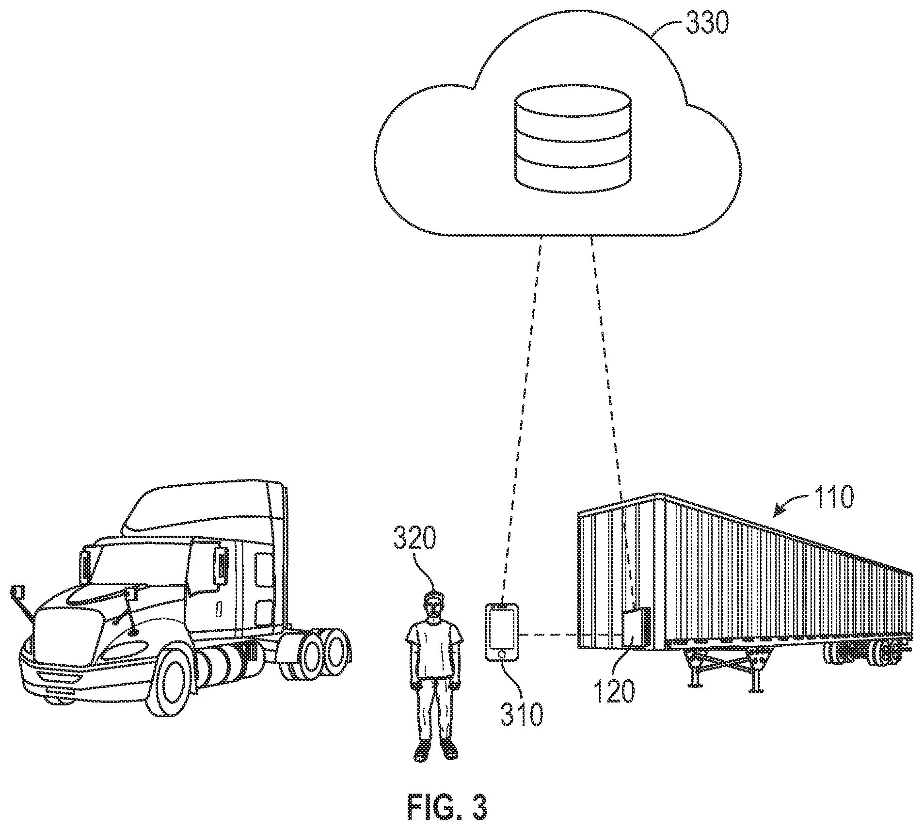 Patent US12586431 Figure 2 – Secure access to trailer connectors