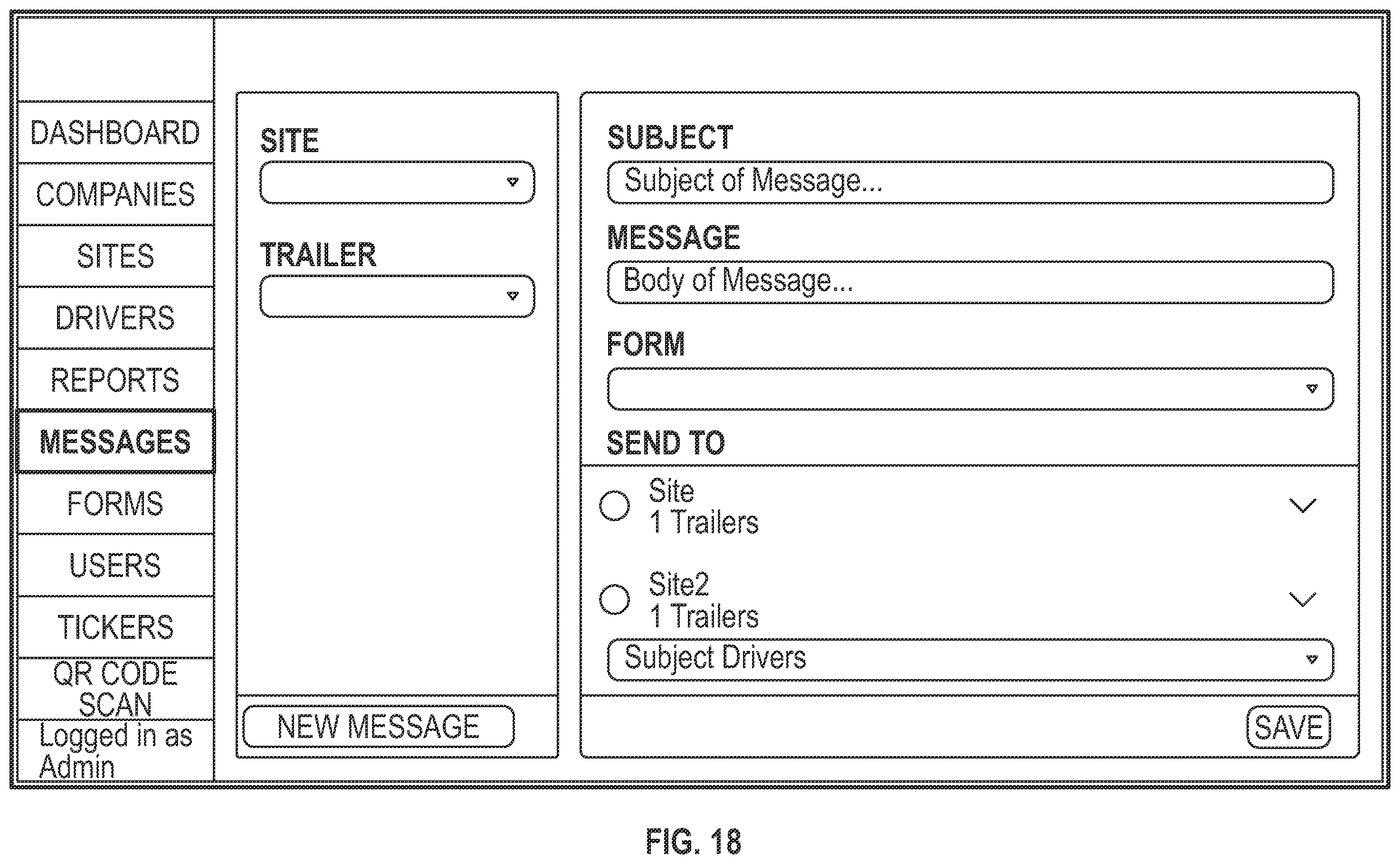 Patent US12586431 Figure 16 – Secure access to trailer connectors