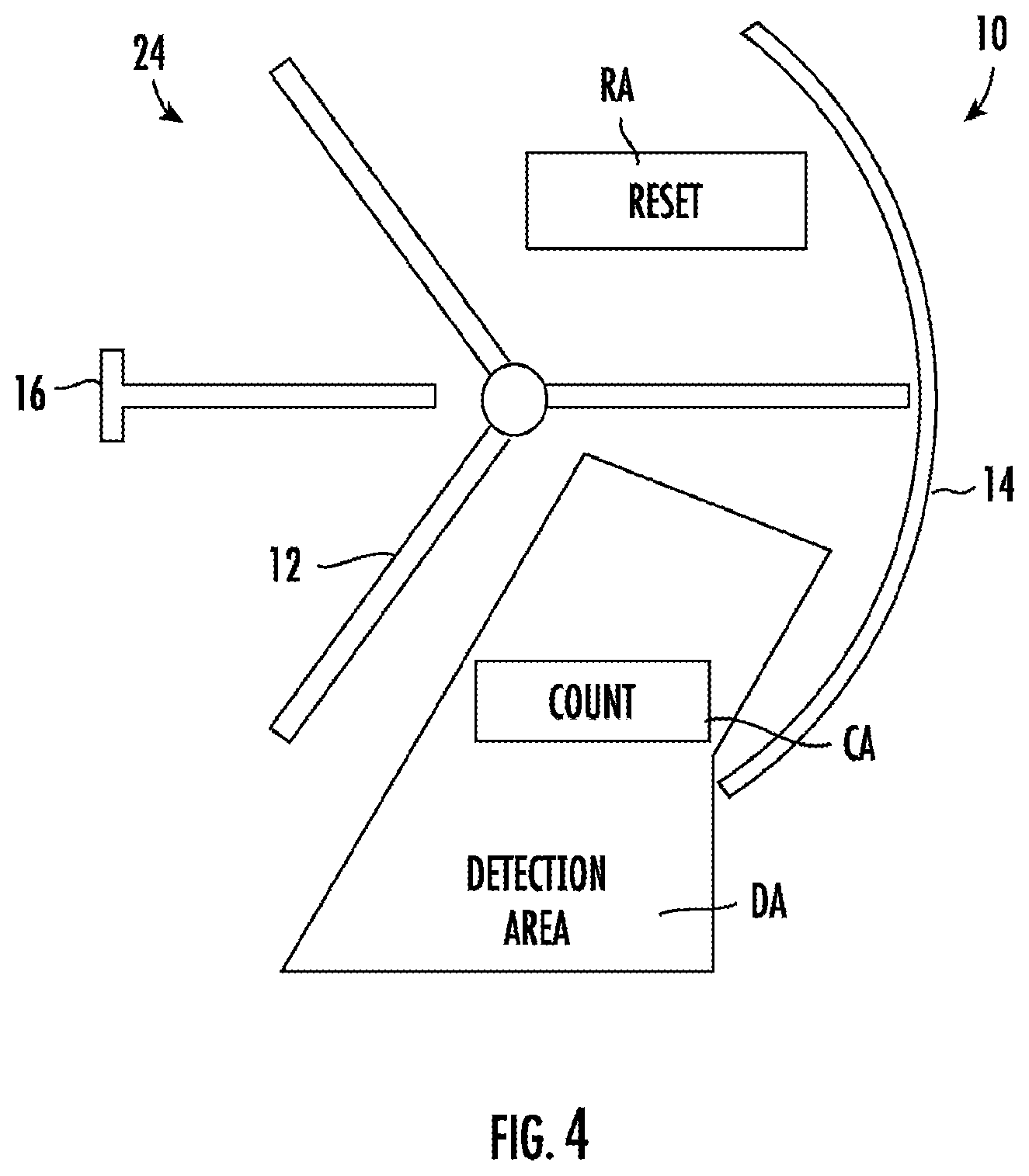 Patent US12586432 Figure 4 – Separation systems, tailgating and piggybacking detection devices, and related computer program products for controlling access to a restricted area and related methods