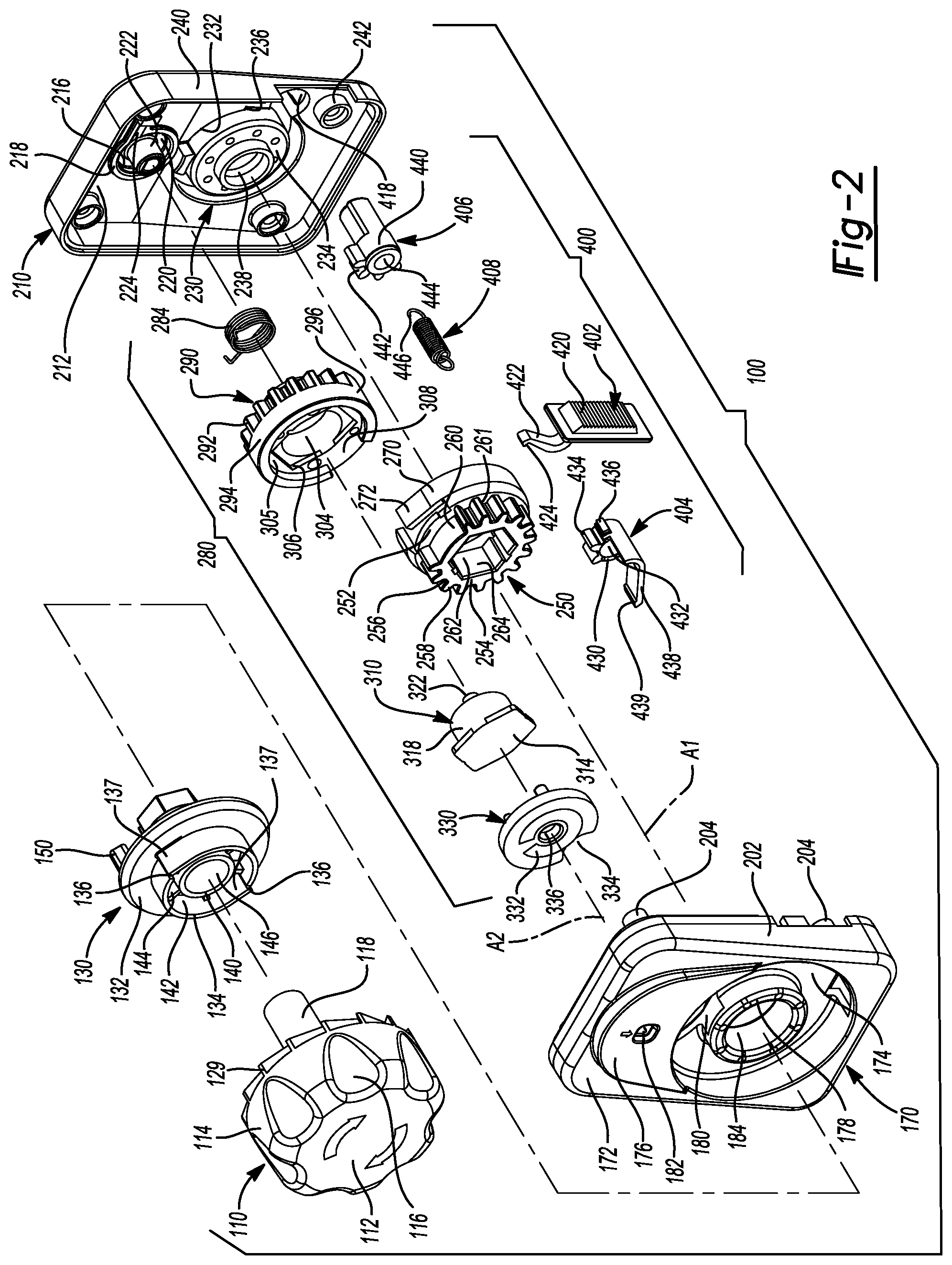 Patent US12586436 Figure 2 – Actuator with locking mechanism