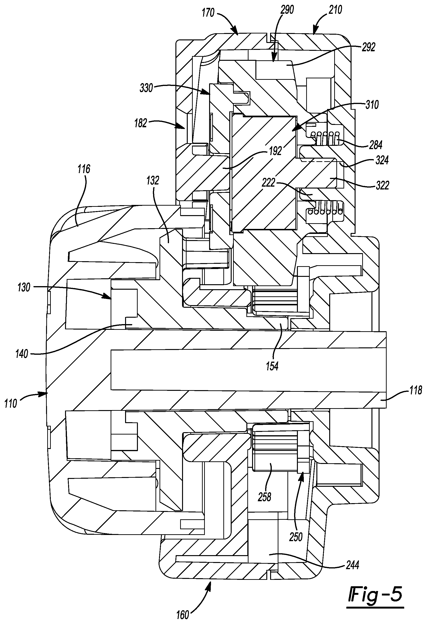Patent US12586436 Figure 5 – Actuator with locking mechanism