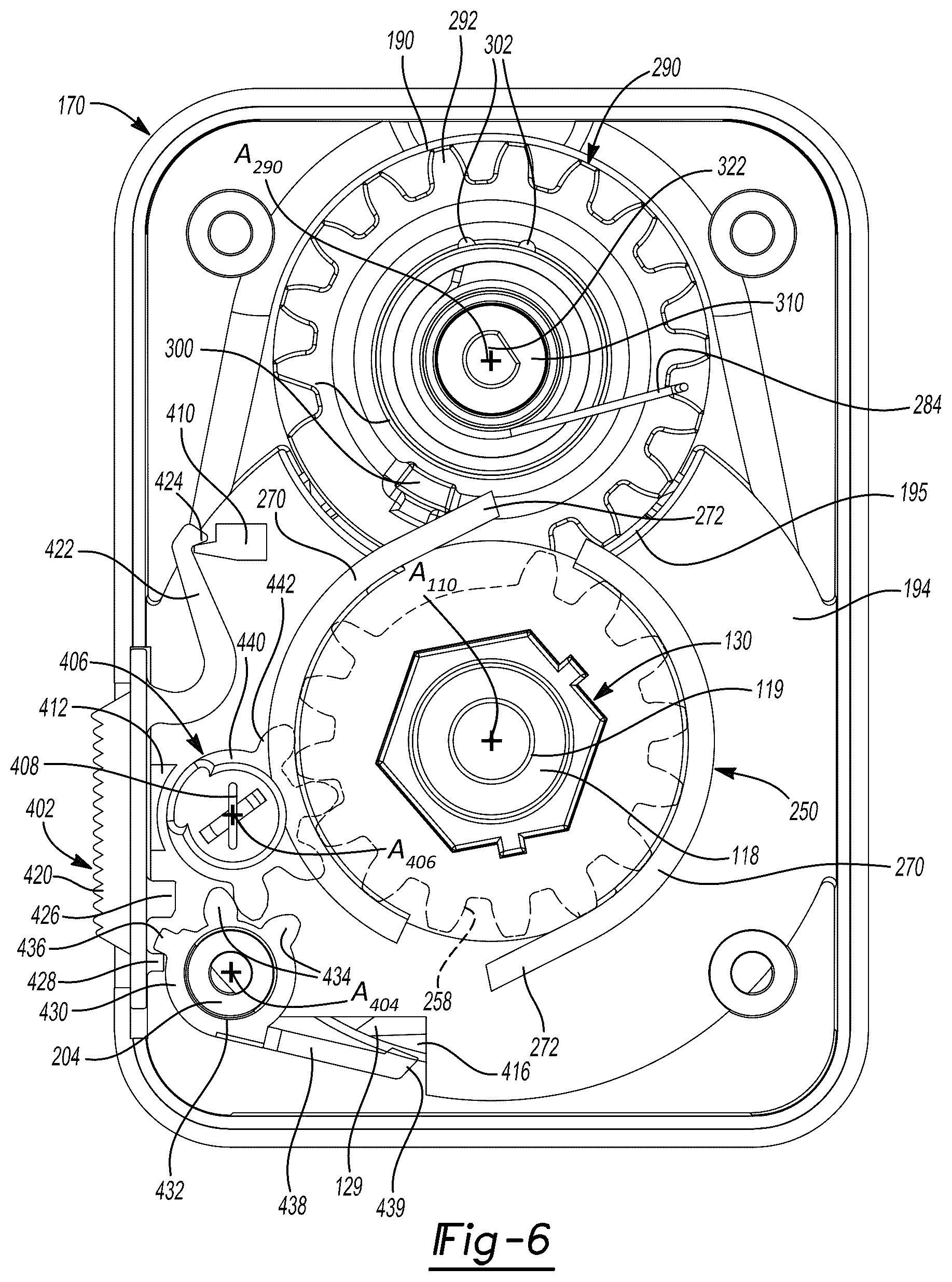 Patent US12586436 Figure 6 – Actuator with locking mechanism