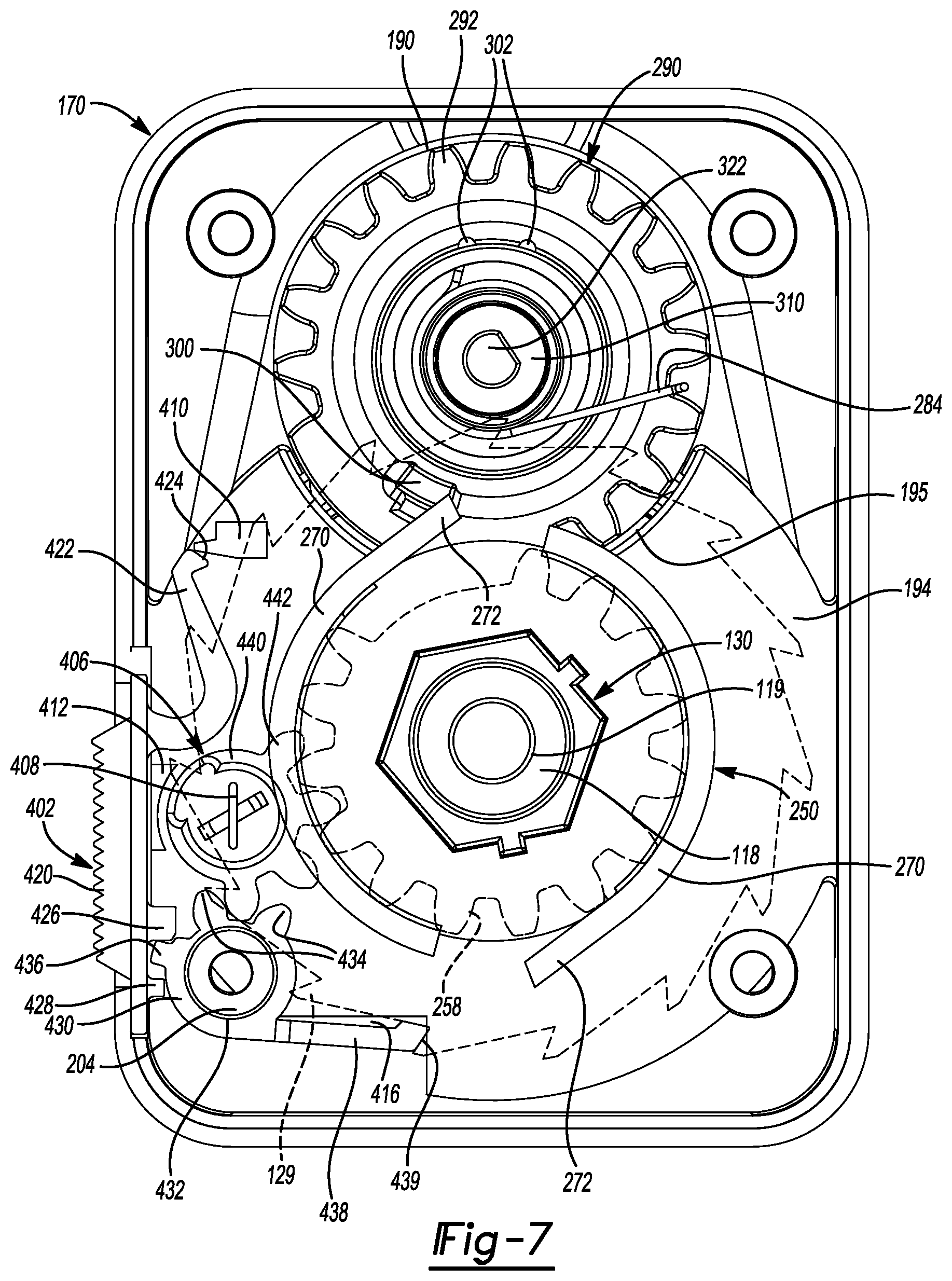 Patent US12586436 Figure 7 – Actuator with locking mechanism