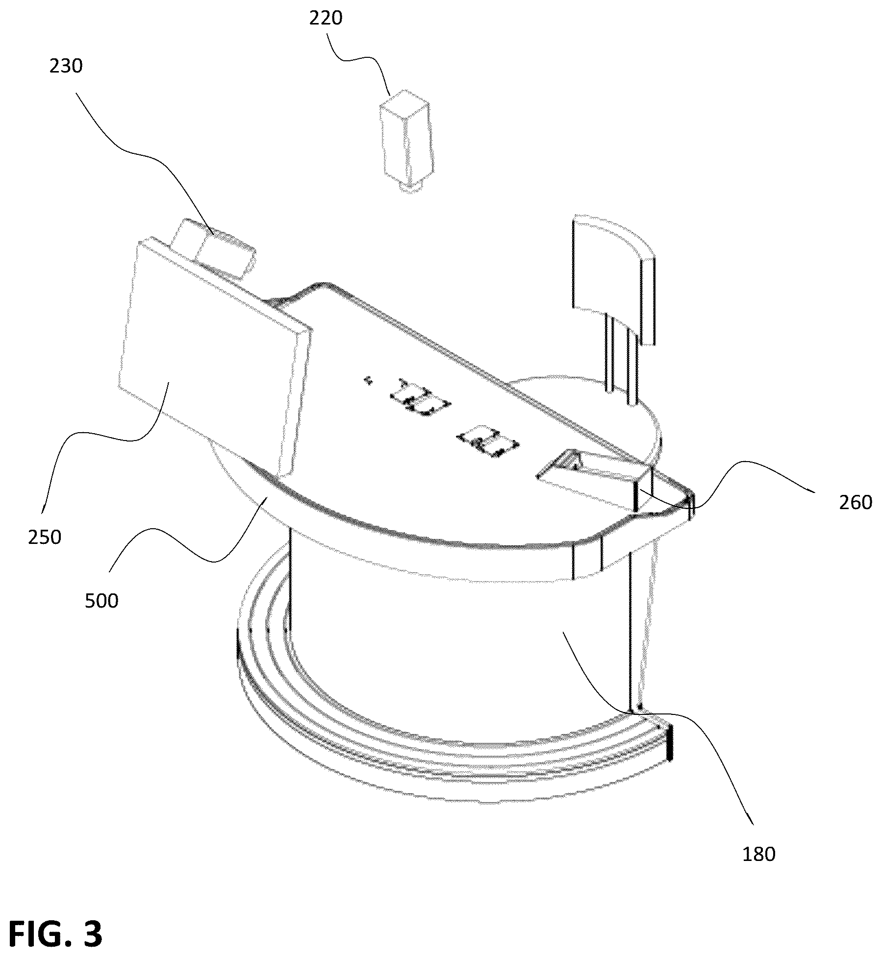Patent US12586438 Figure 3 – Lighted gaming table