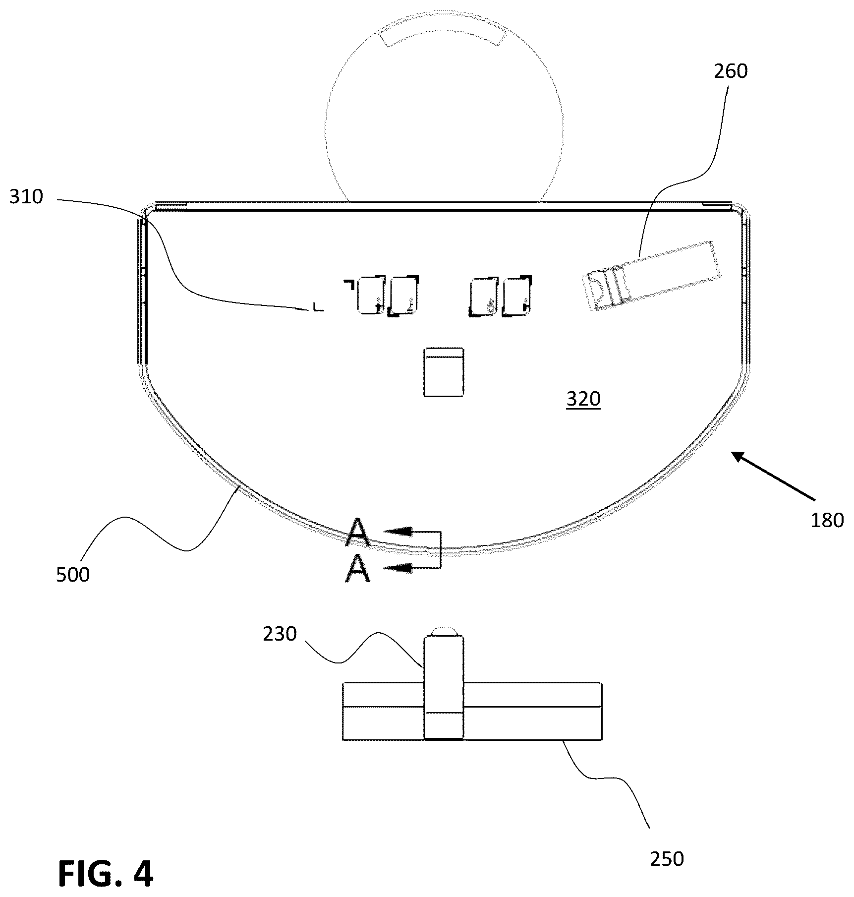 Patent US12586438 Figure 4 – Lighted gaming table