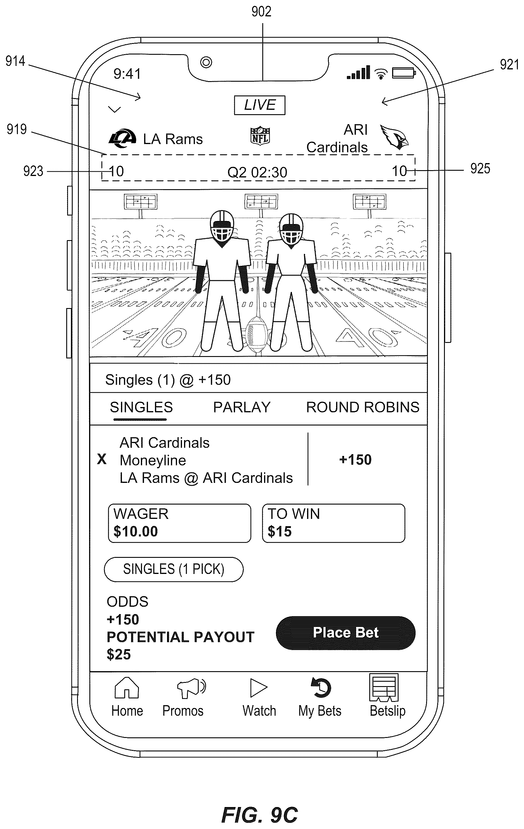 Patent US12586444 Figure 9 – Computer-implemented systems and methods for implementing matrix-based online gaming