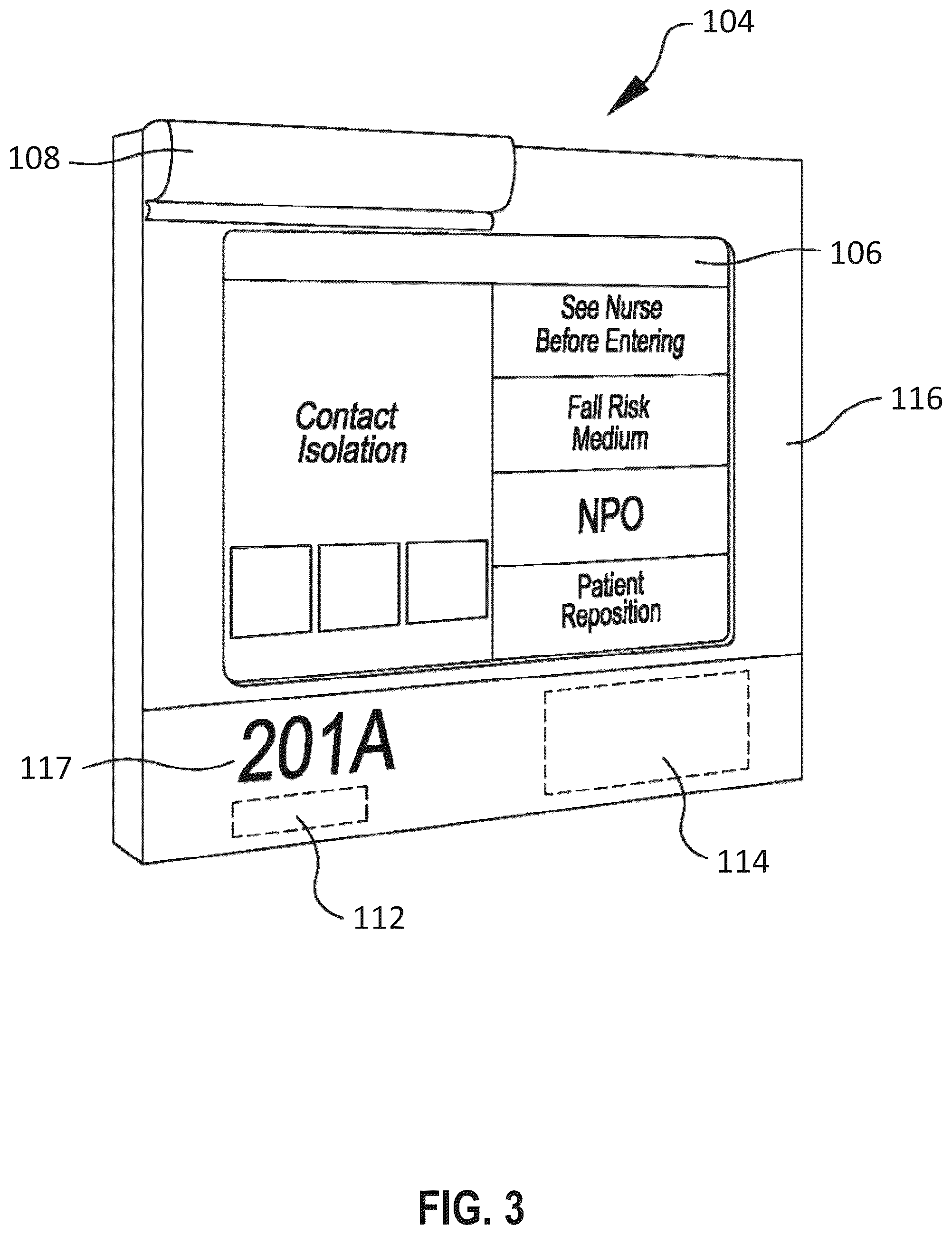 Patent US12586451 Figure 3 – Hall monitor for a health care facility