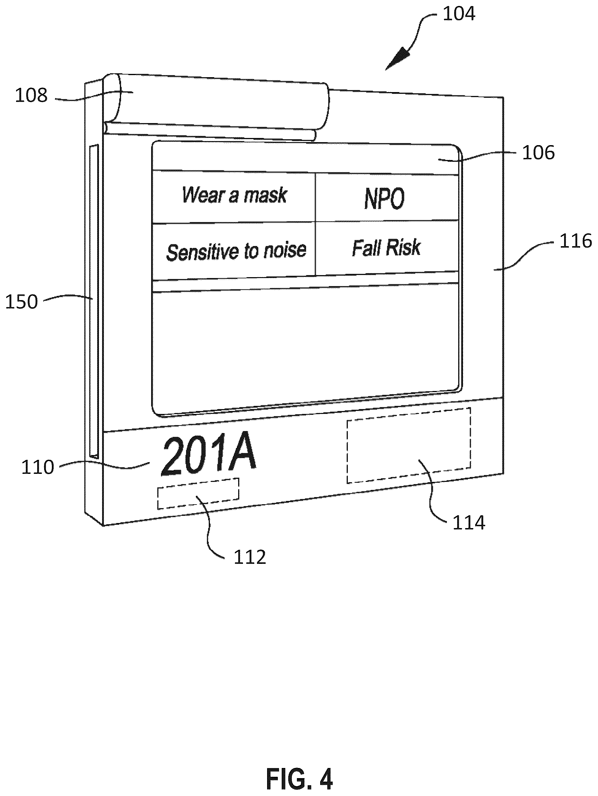 Patent US12586451 Figure 4 – Hall monitor for a health care facility