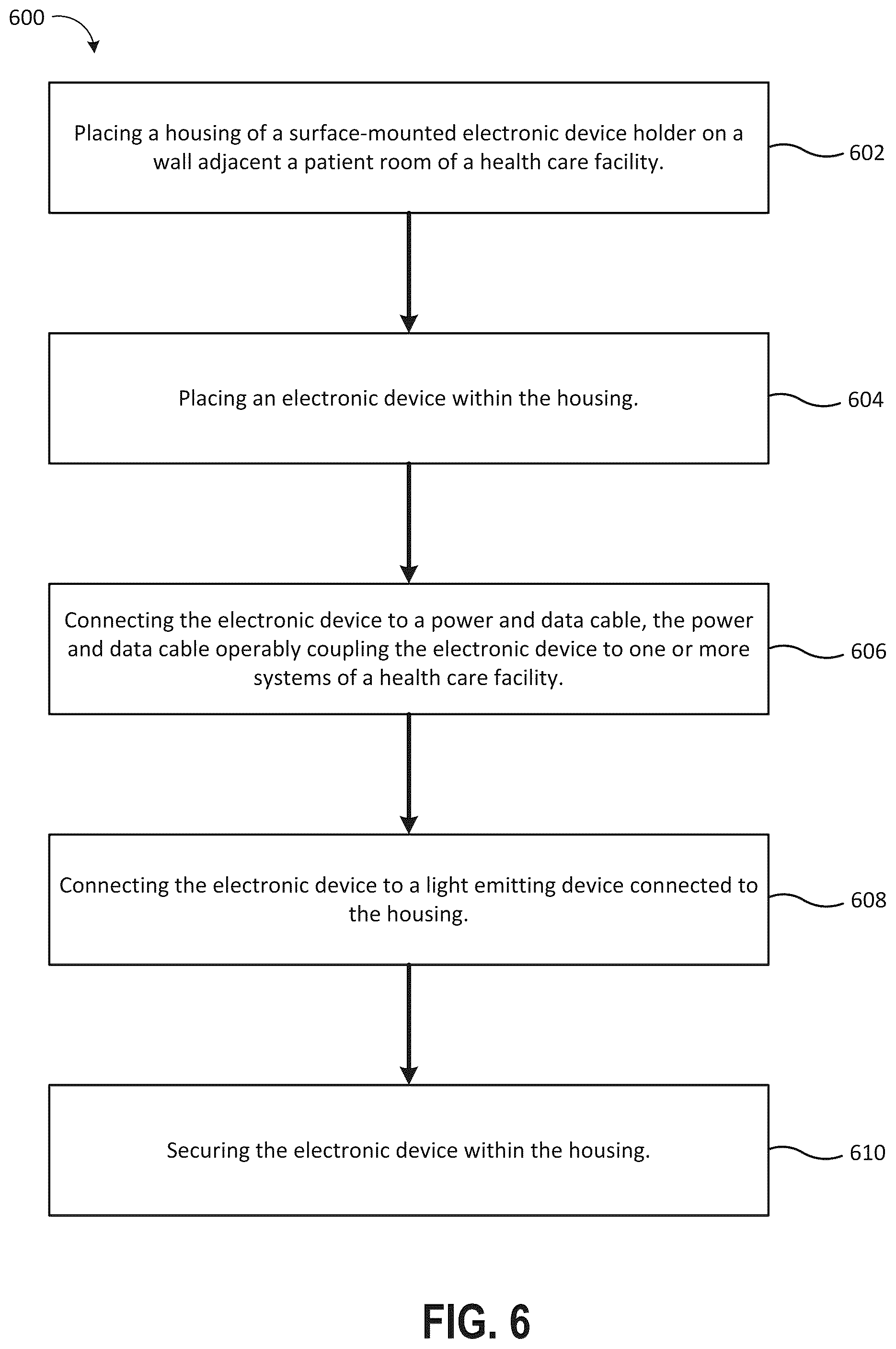 Patent US12586451 Figure 6 – Hall monitor for a health care facility