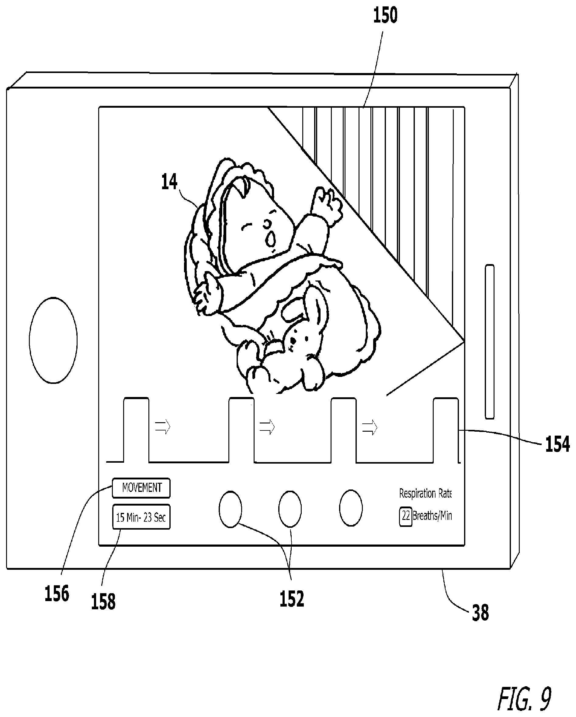 Patent US12586453 Figure 9 – System and method for monitoring life signs of a person