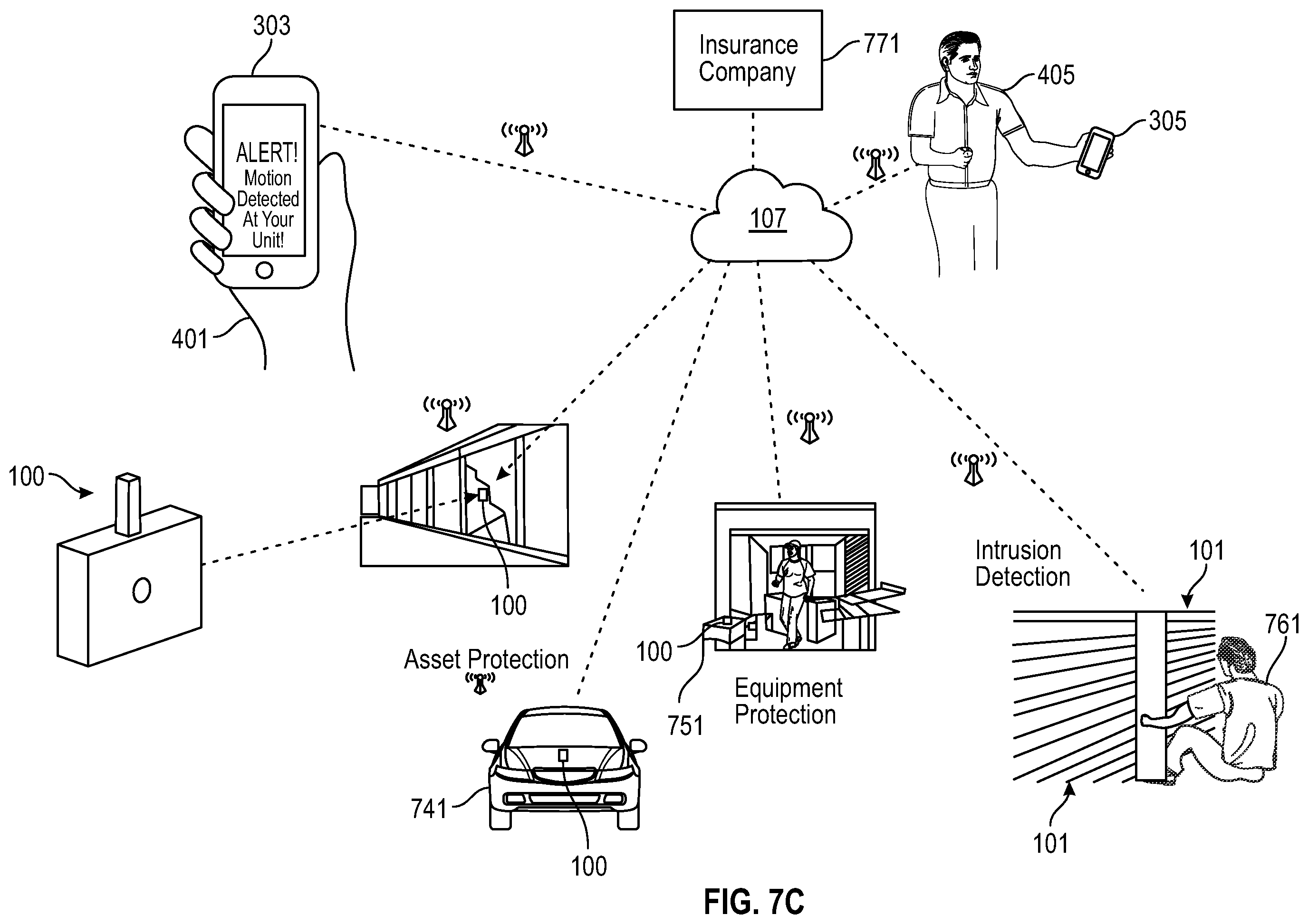 Patent US12586455 Figure 14 – Devices, systems, and methods for monitoring controlled spaces for transitory uses